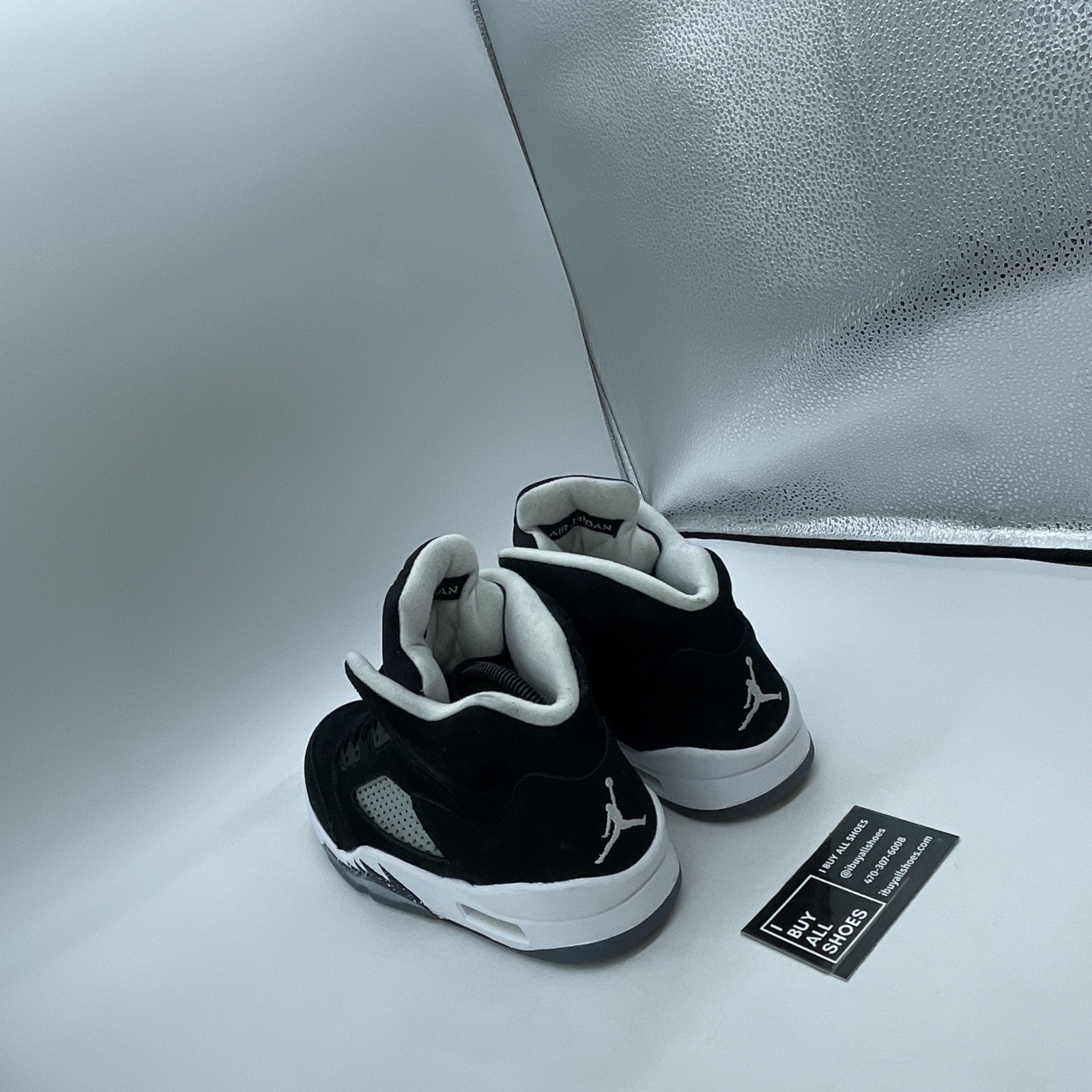 Size 7.5 - Air Jordan 5 Retro 2013 Oreo (136027-035)