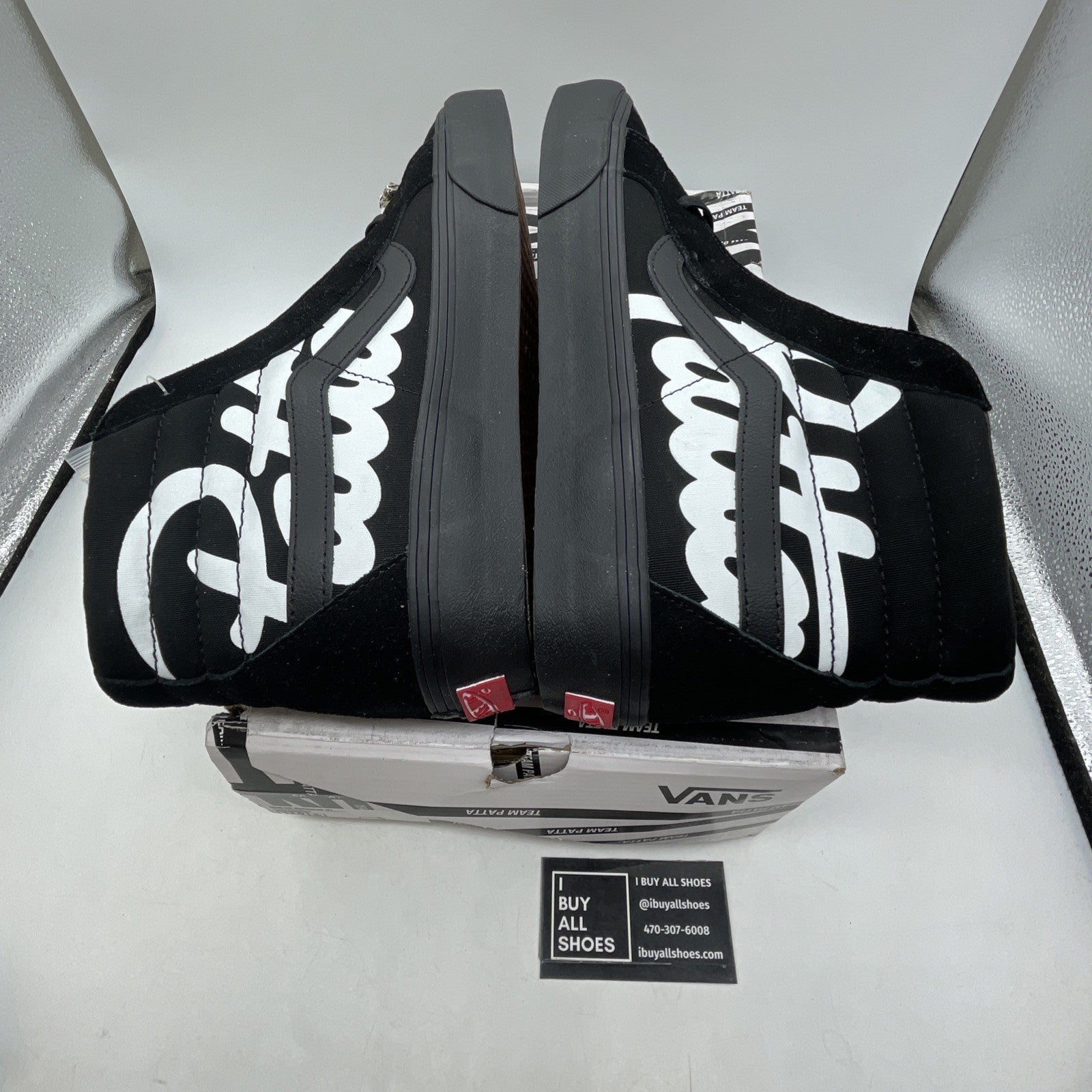 Size 12 - Patta X Vans Vault SK8-HI Reissue VLT LX - Black “MEAN EYED CAT”