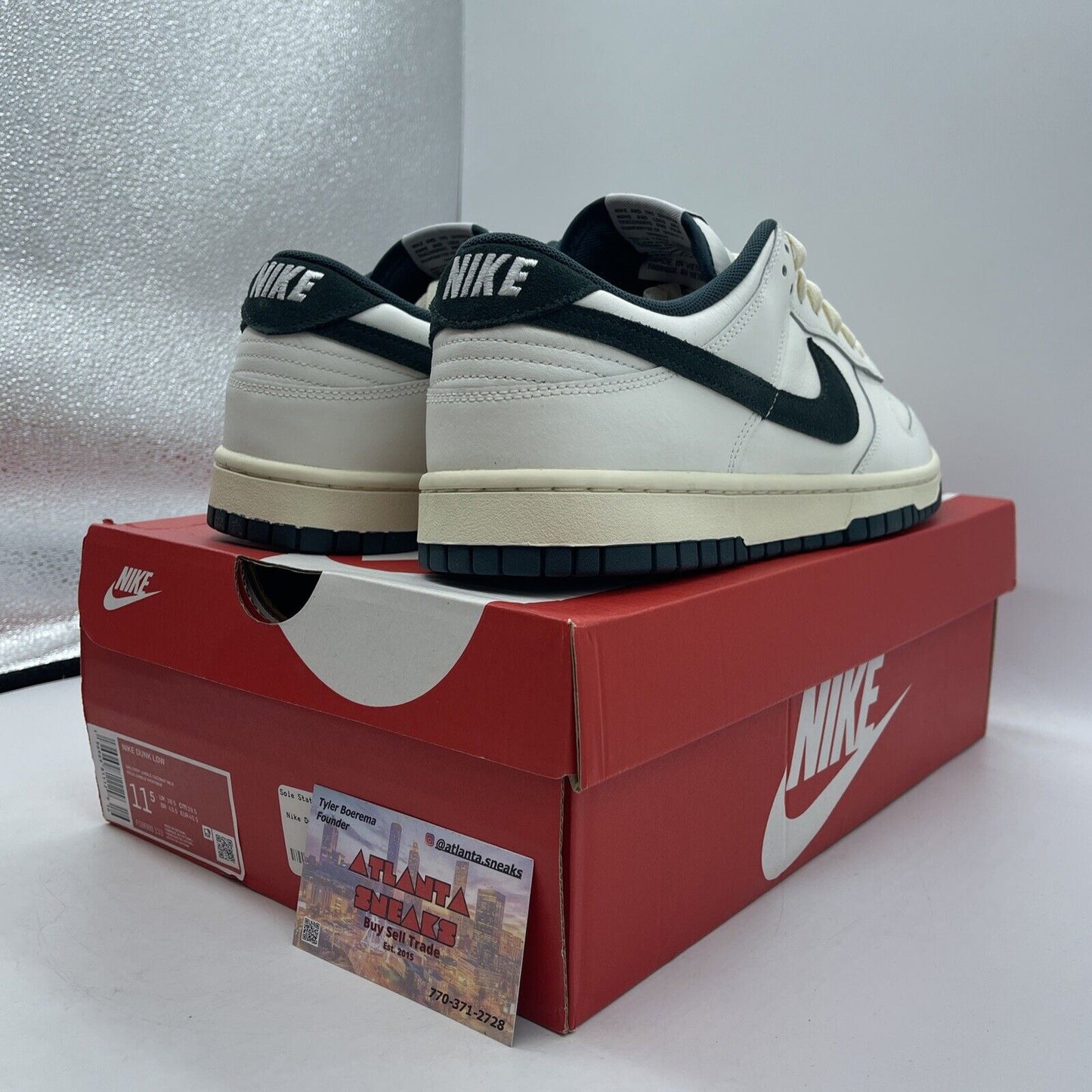 Size 11.5 - Nike Dunk Low Athletic Department - Deep Jungle Suede (FQ8080-133)