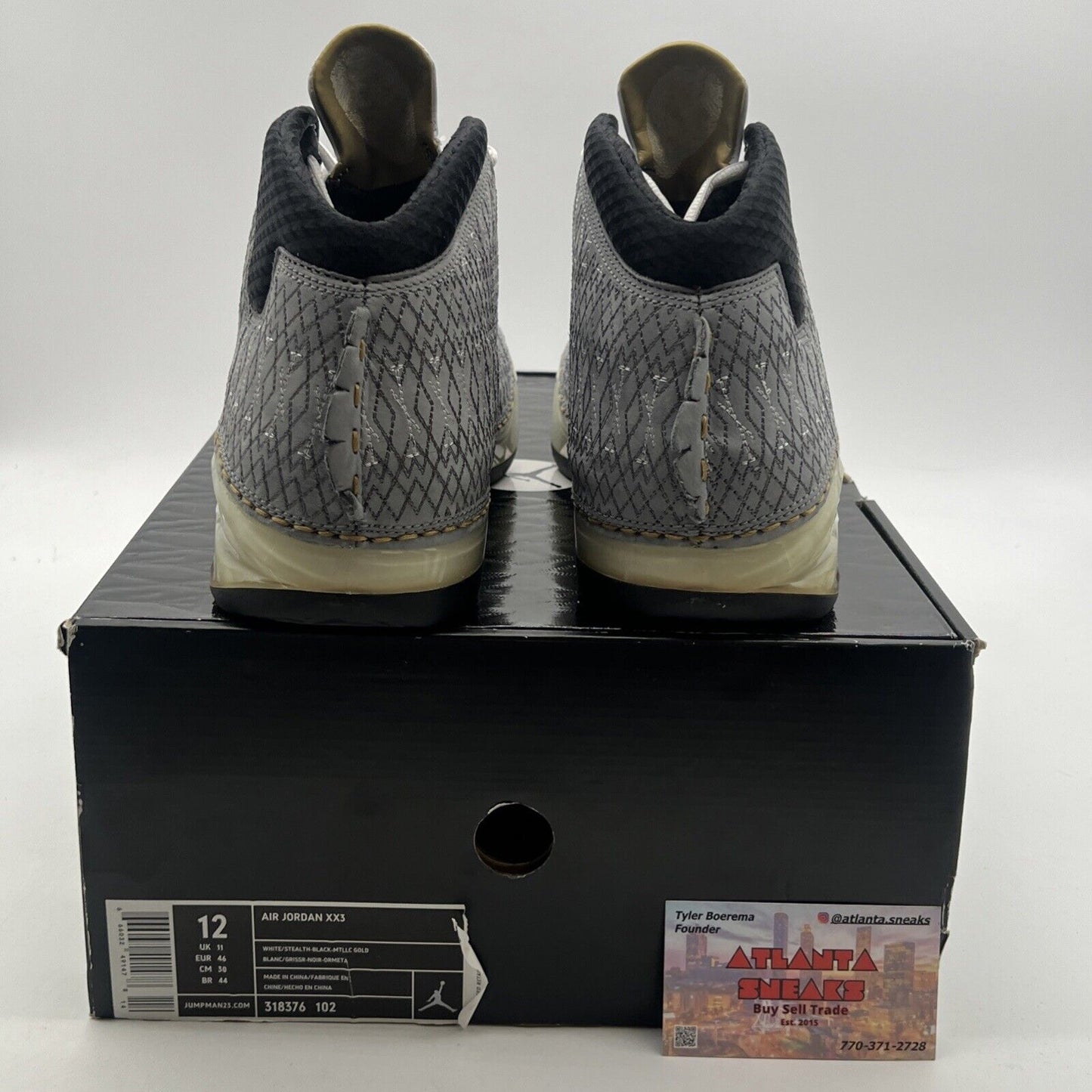 Size 12 - Air Jordan 23 OG White Stealth (318376-102)