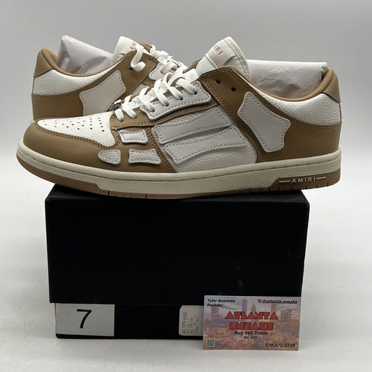 Size 11 - Amiri Skel Top Low 'Tan' Sneakers