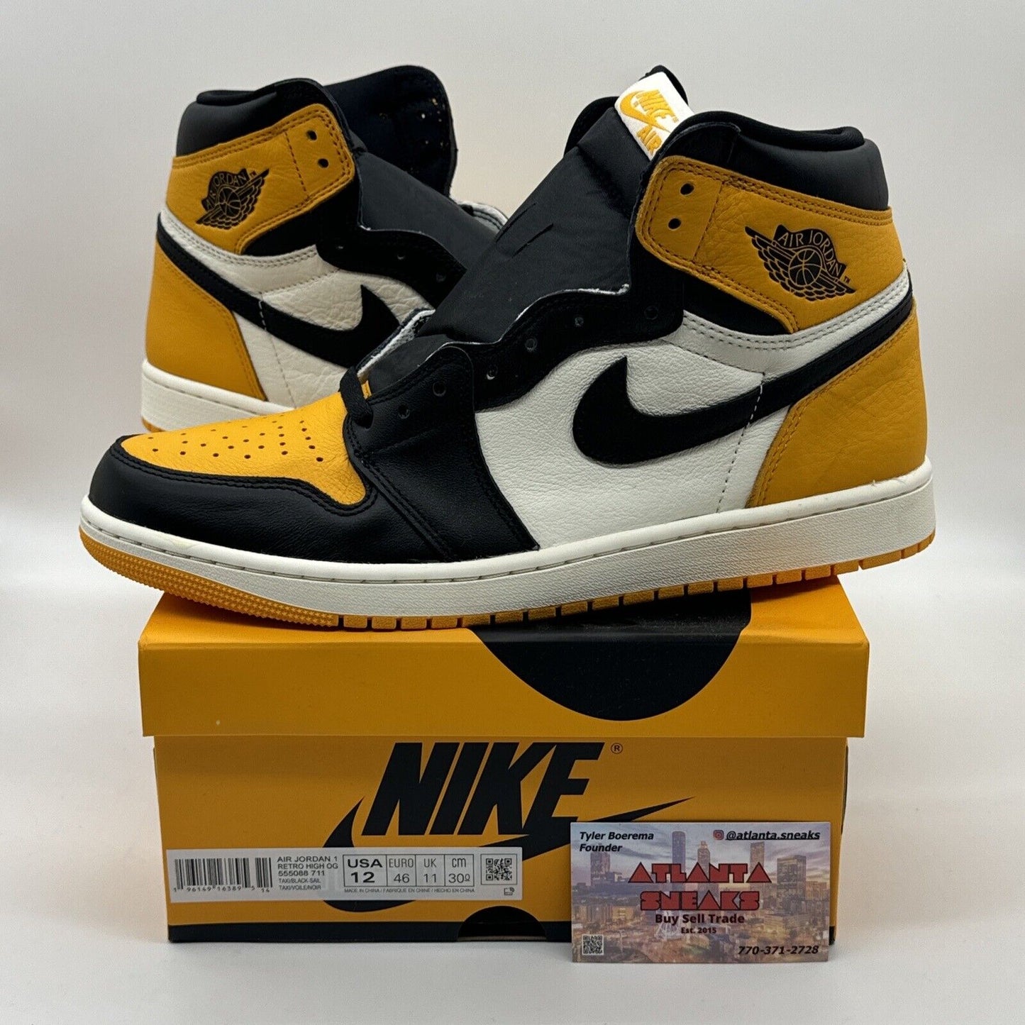 Air Jordan 1 Retro HIgh OG: Taxi: New: 100% Authentic: Size 12 Men: Fast Ship