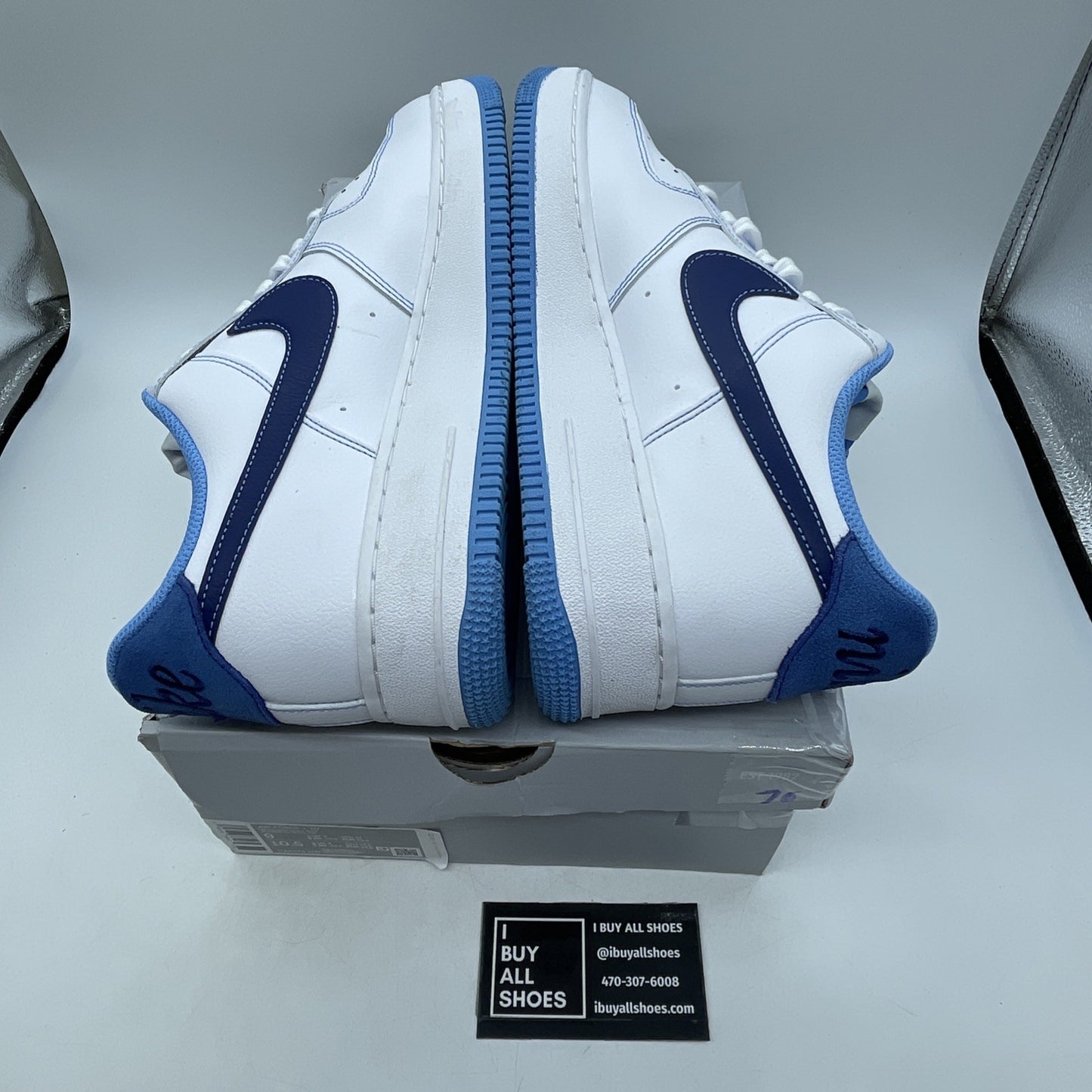 Size 9 - Nike Air Force 1 '07 First Use - White University Blue (DA8478-100)