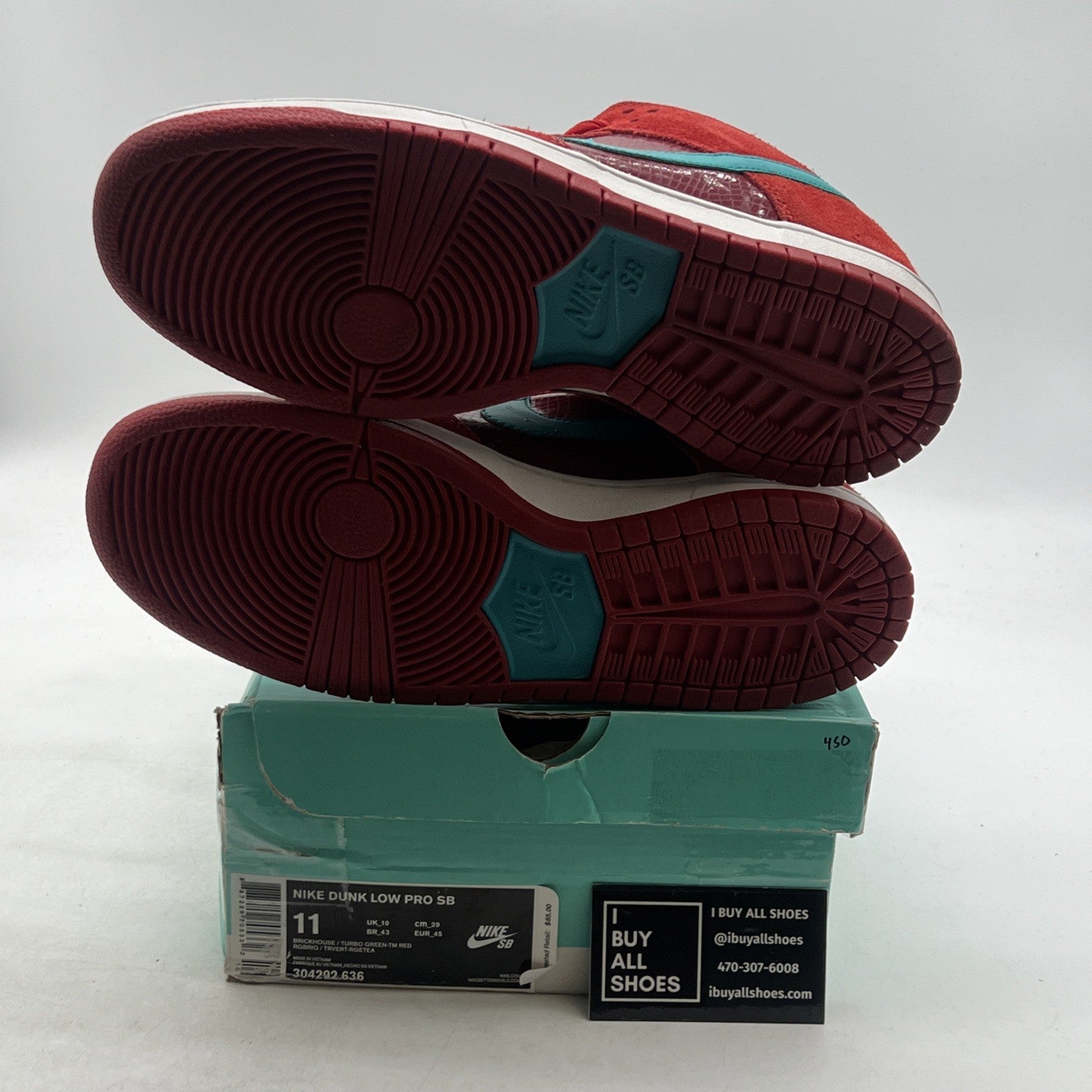 Size 11 - Nike Dunk Pro SB Low Brickhouse Turbo Green (304292-636)