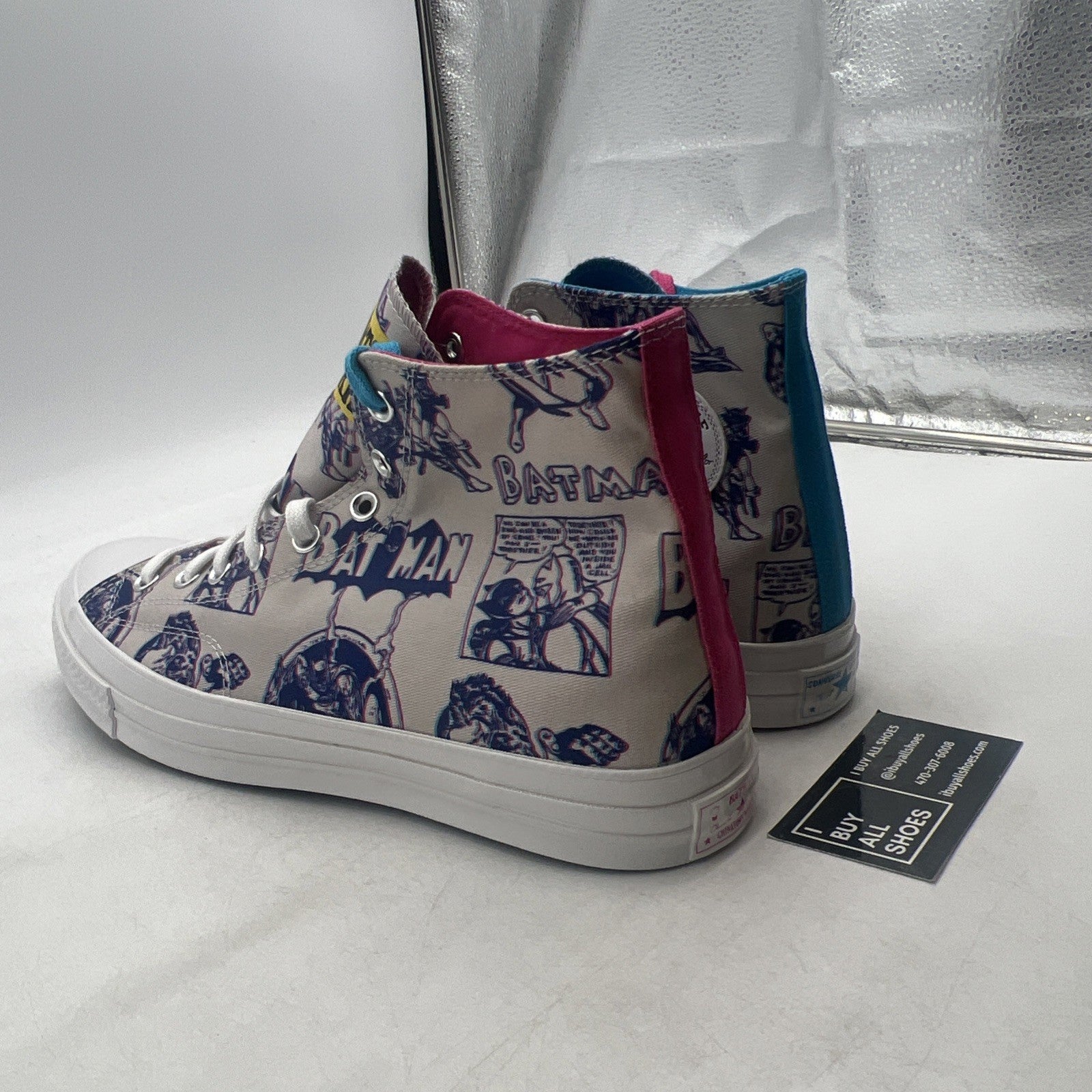 Size 13 - DC Comics x Chinatown Market x Converse Chuck 70 High 3D Batman Print