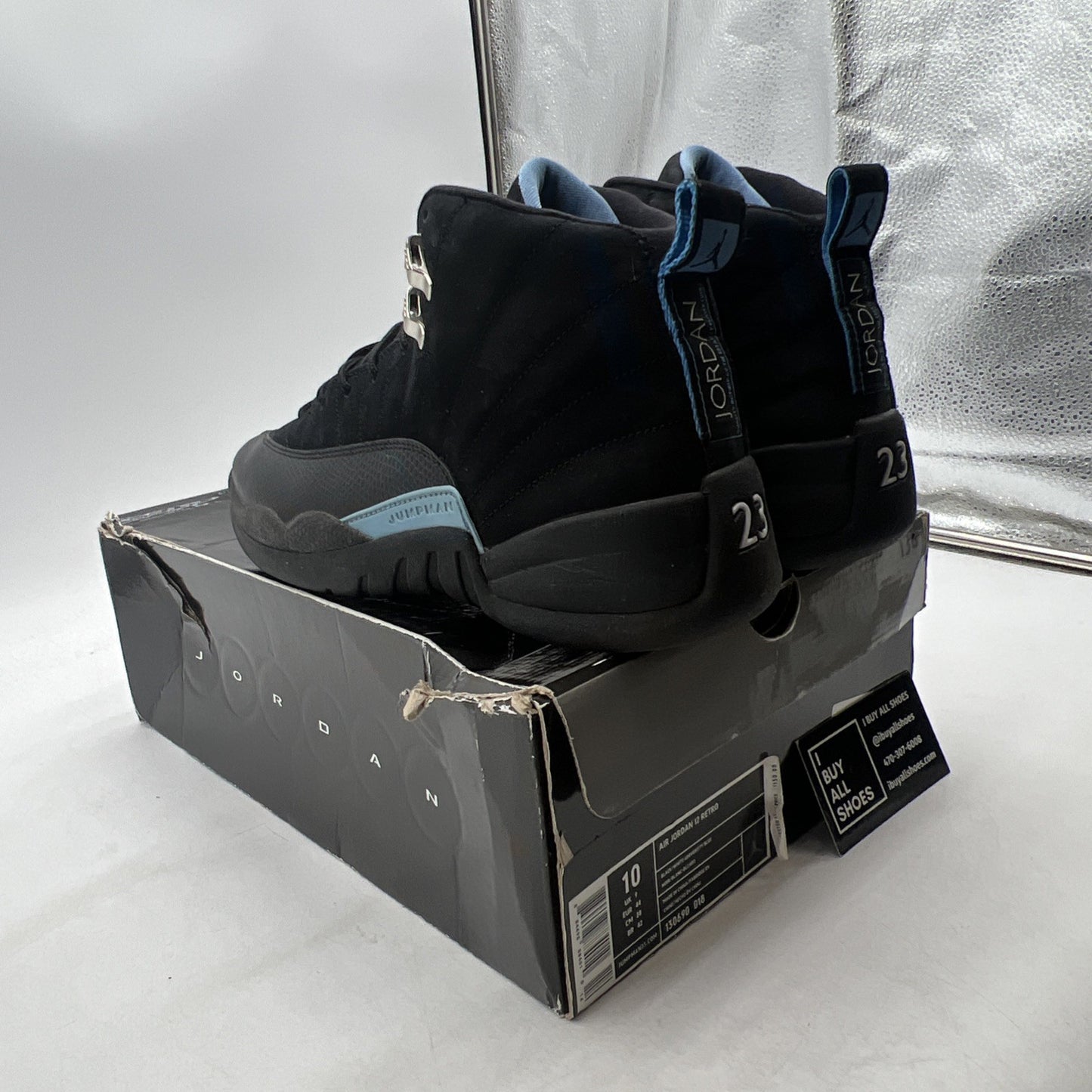Size 10 - Air Jordan 12 Retro 2009 Nubuck (130690-018)