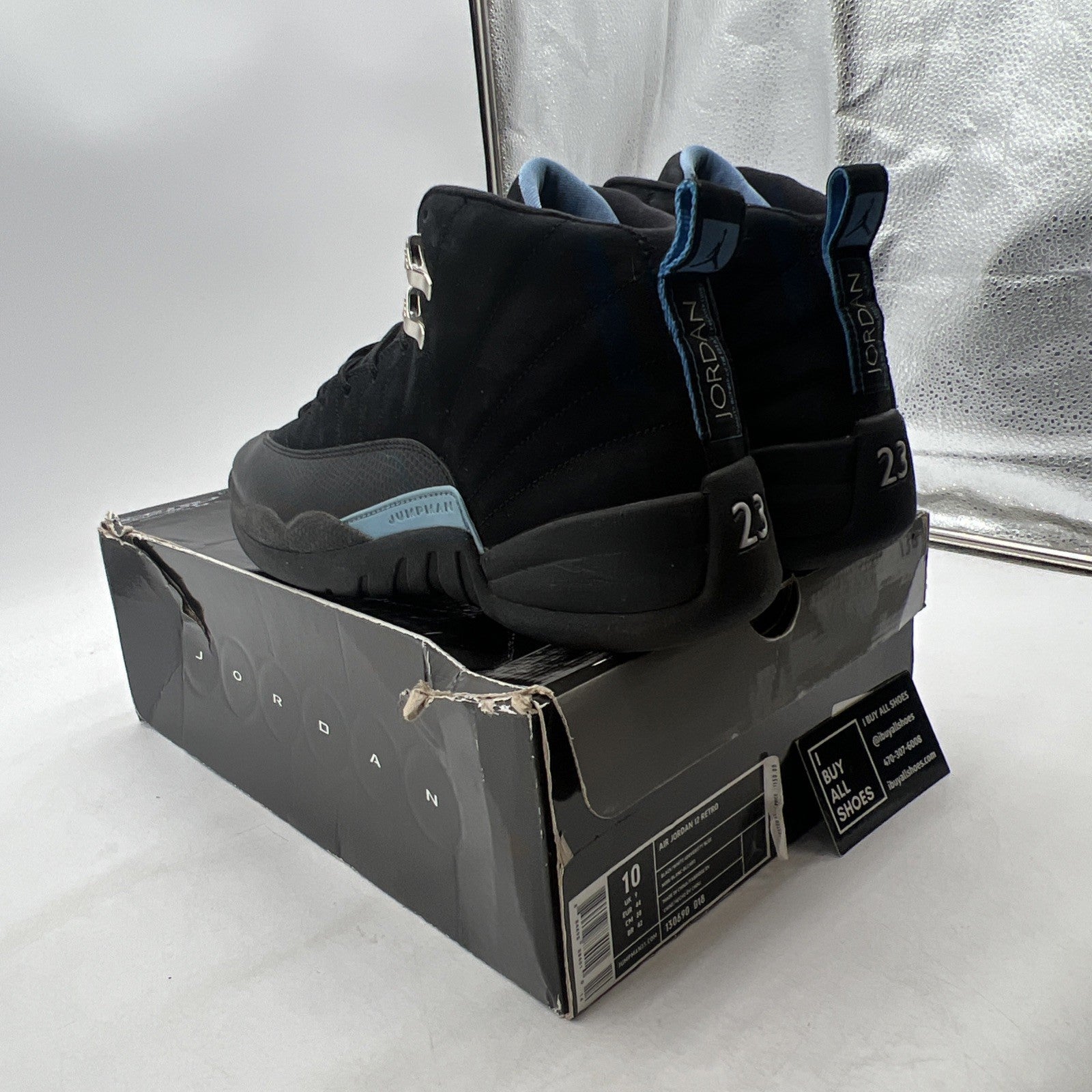 Size 10 - Air Jordan 12 Retro 2009 Nubuck (130690-018)
