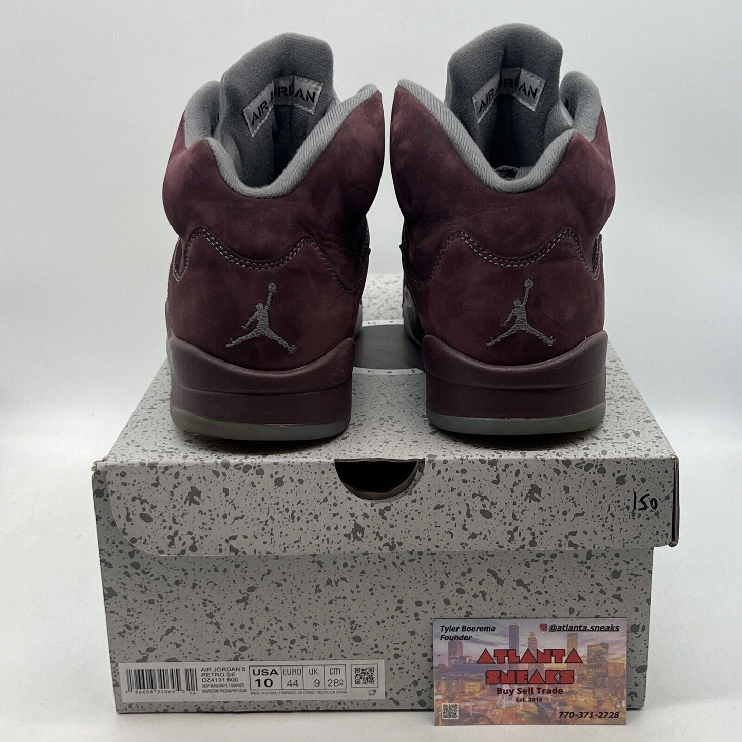 Size 10 - Air Jordan 5 Retro SE 2023 Burgundy Grey Suede (DZ4131-600)