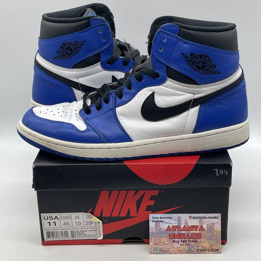 Size 11 - Jordan 1 Retro High OG Game Royal White Blue  Leather (555088-403(