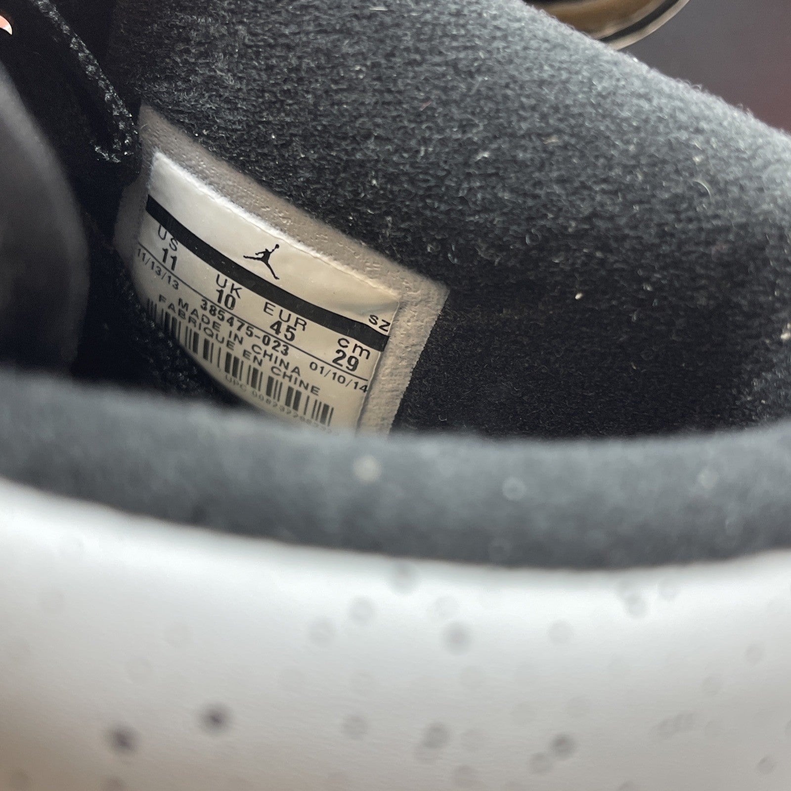 Size 11 - Air Jordan 2 Retro Infrared 23 Black Grey Leather (385475-023)