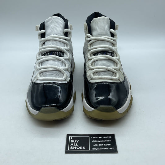 Size 10 - Jordan 11 Retro High Concord Black White Leather (378037-100)