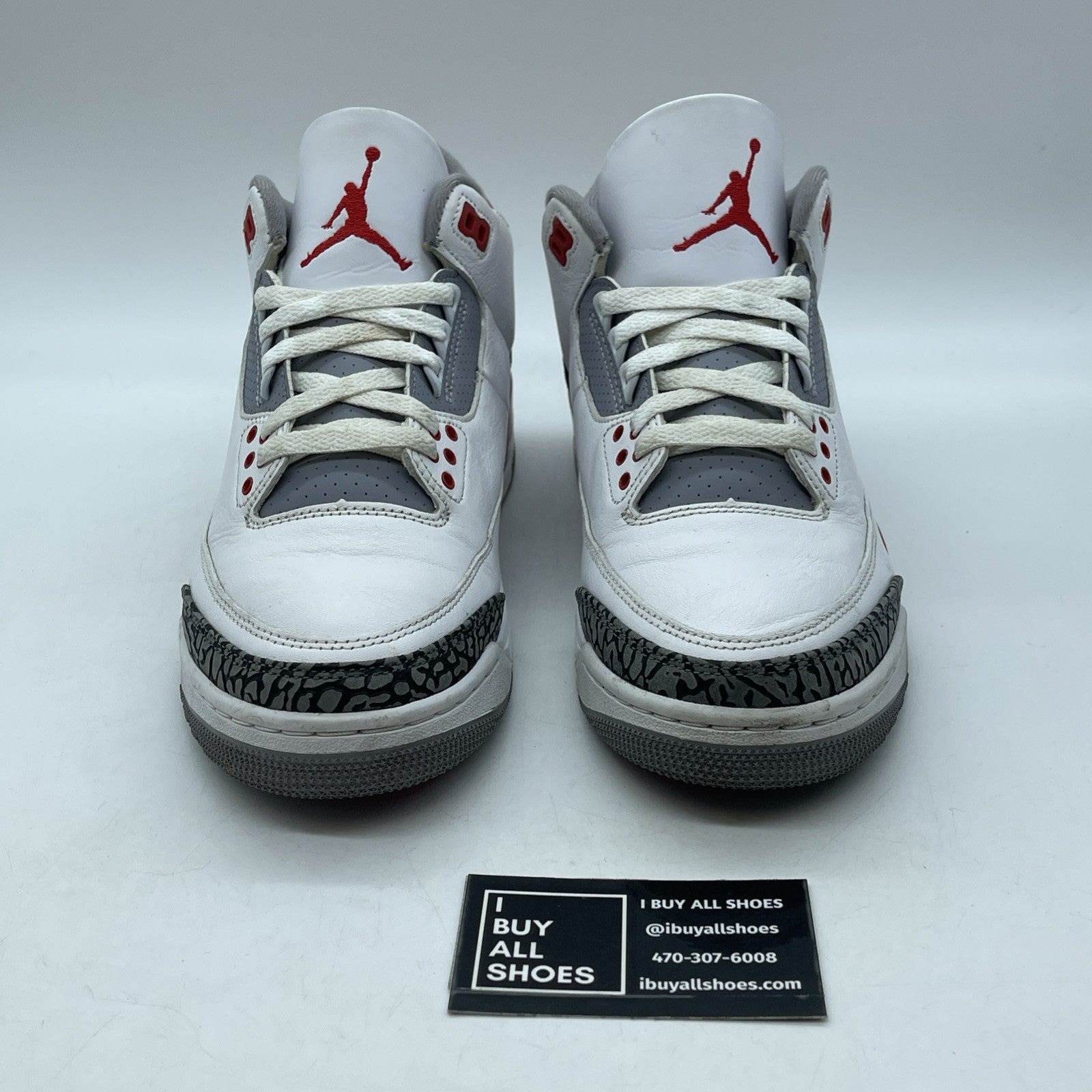 Size 8.5 - Jordan 3 Retro Mid Fire Red White Grey Suede Leather (DN3707-160)