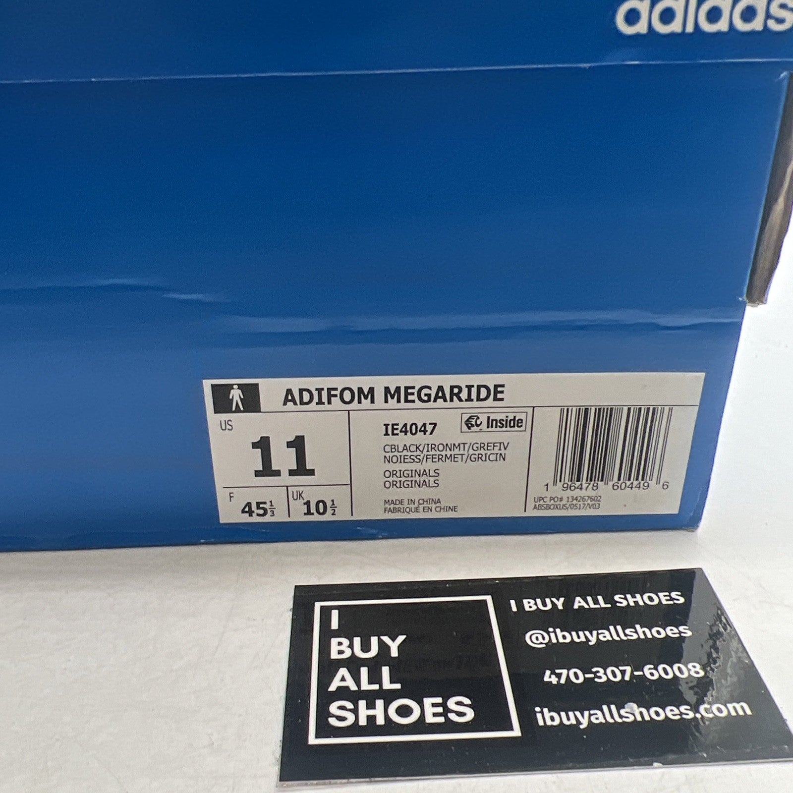 Size 11 - adidas adiFOM Megaride Core Black (IE4047)