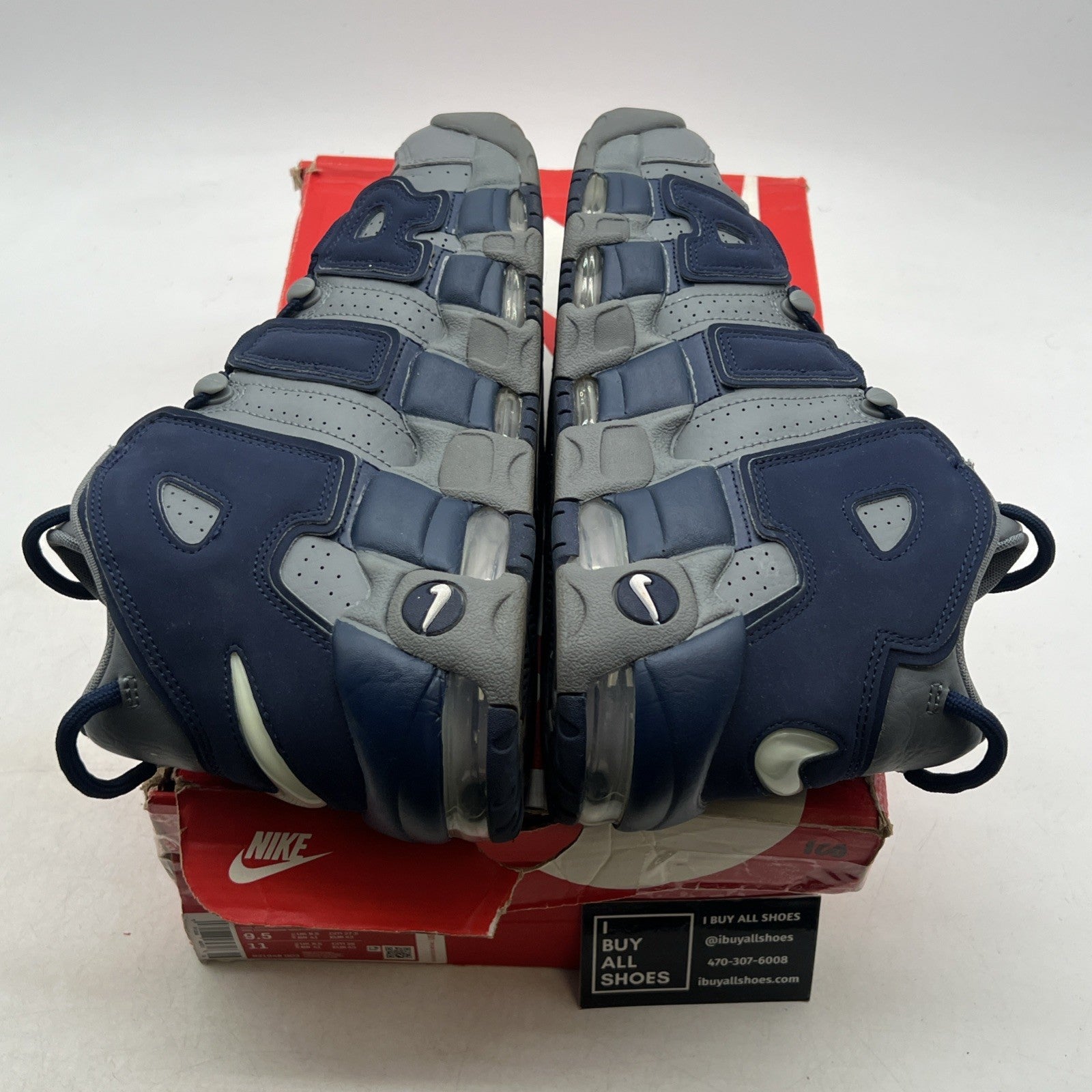 Size 9.5 - Nike Air More Uptempo Georgetown (921948-003)