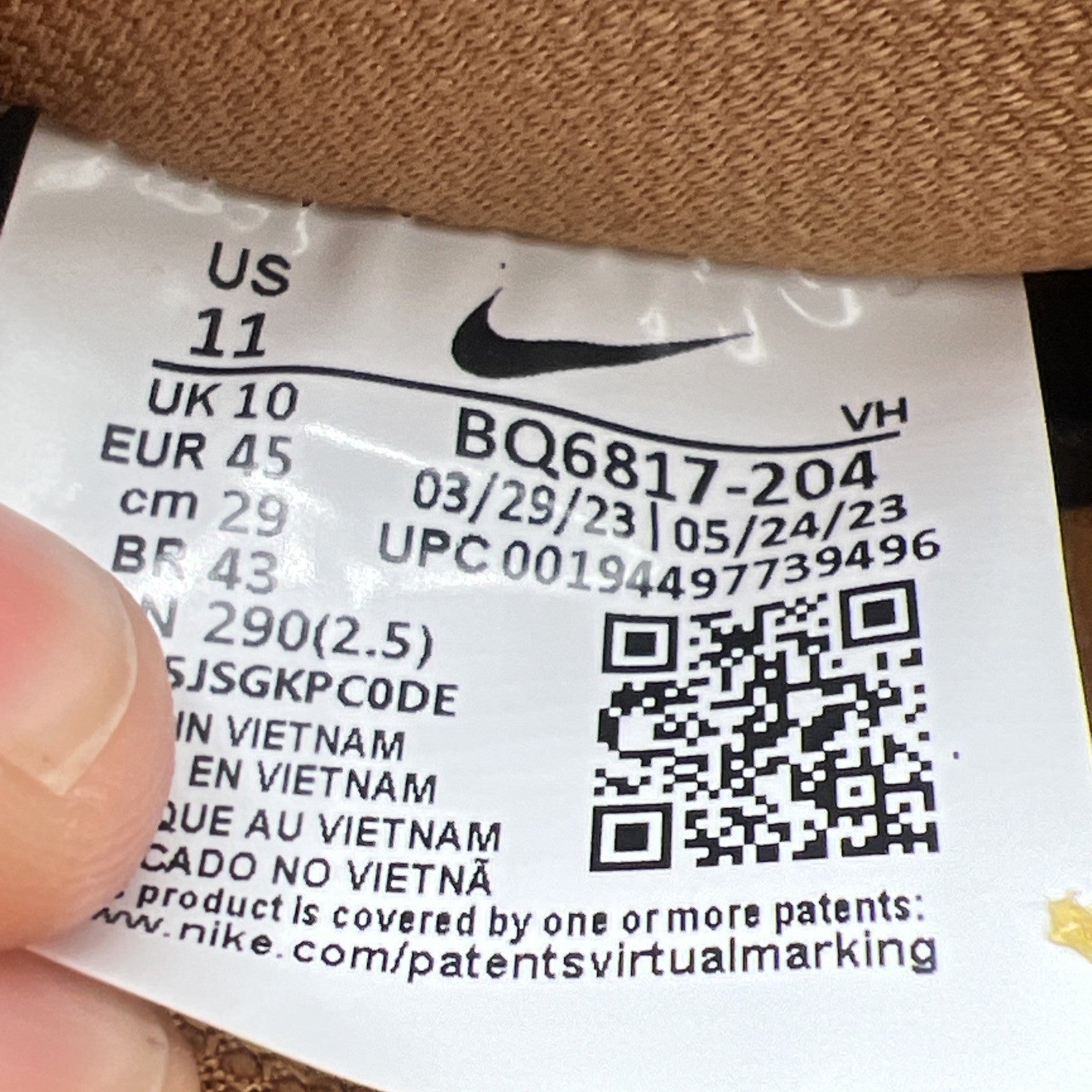 Size 11 - Nike Dunk Pro SB Low Wheat Mocha (BQ6817-204)