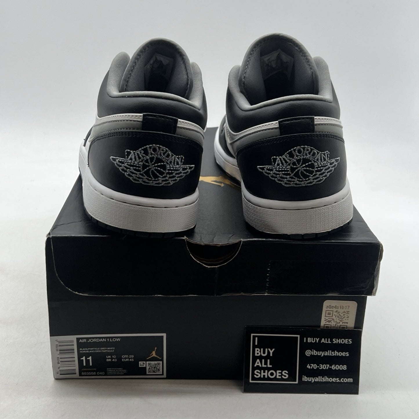 Size 11 - Air Jordan 1 Low Shadow Toe (553558-040)