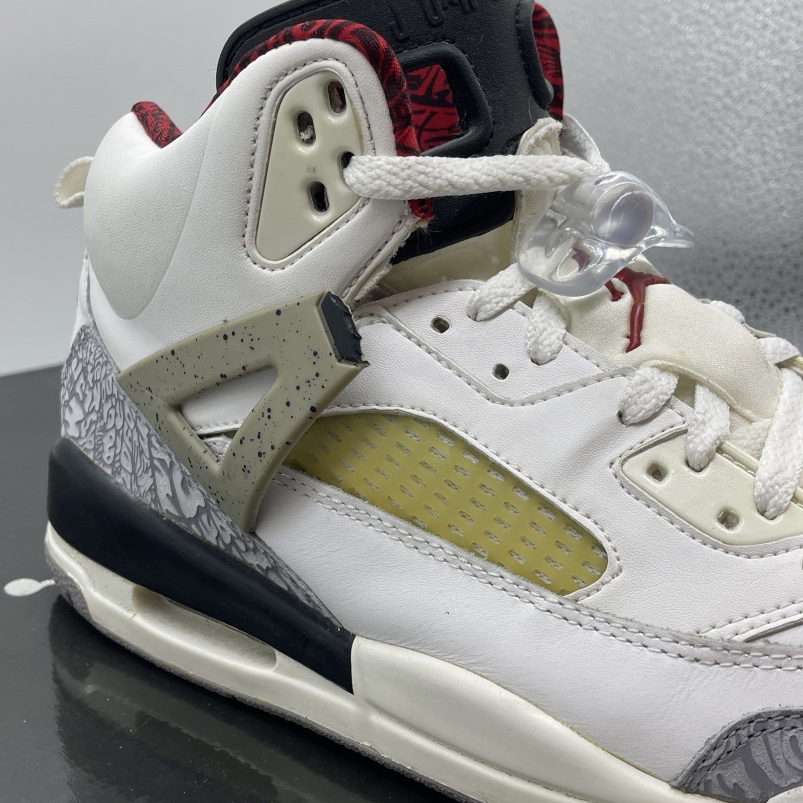 Size 10.5 - Jordan Spizike Cement Grey White Grey Suede Leather (315371-101)