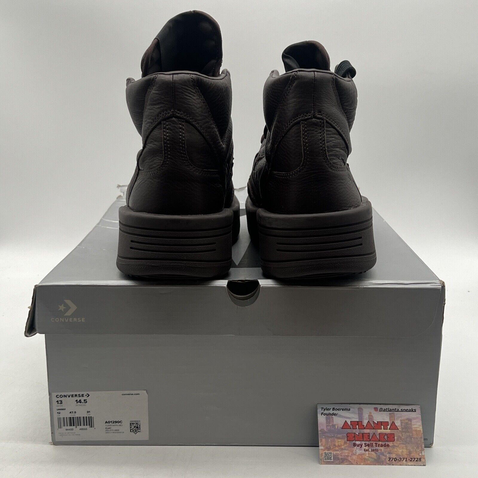 Size 13 - Converse Rick Owens x DRKSHDW TURBOWPN Mid Clay (A0129C)