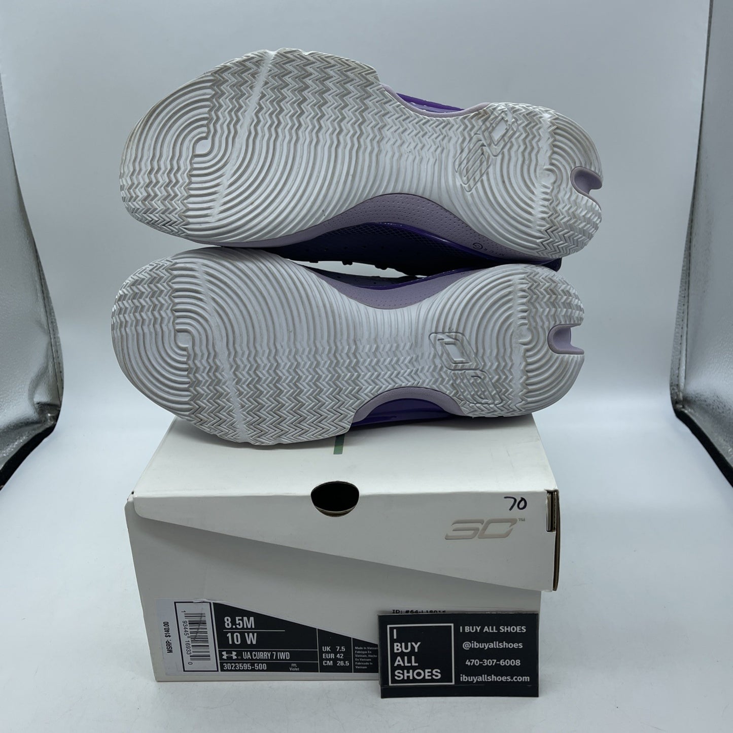 Size 8.5 - Under Armour Curry 7 International Women's Day (3023595-500)