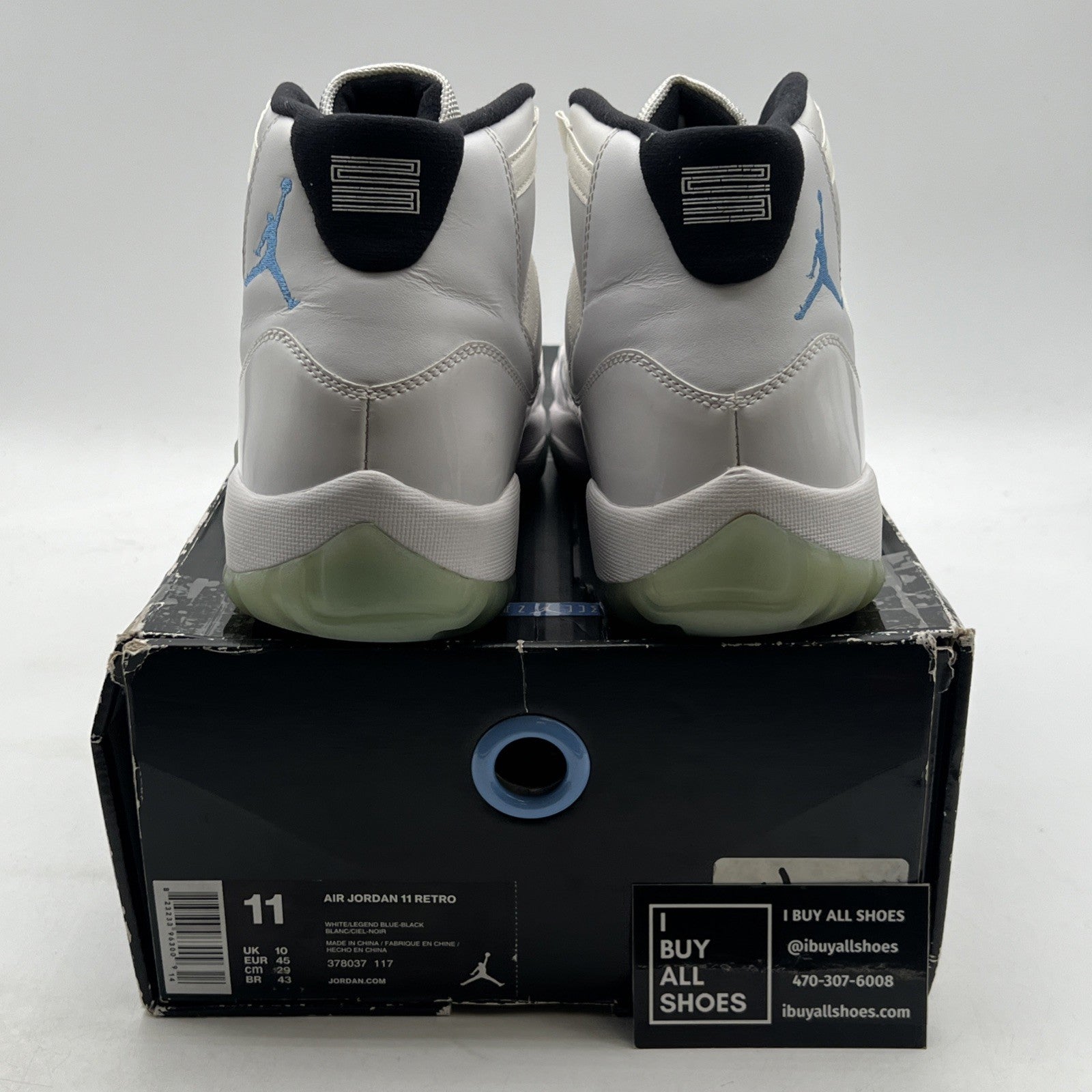 Size 11 - Air Jordan 11 Retro High Legend Blue (378037-117)