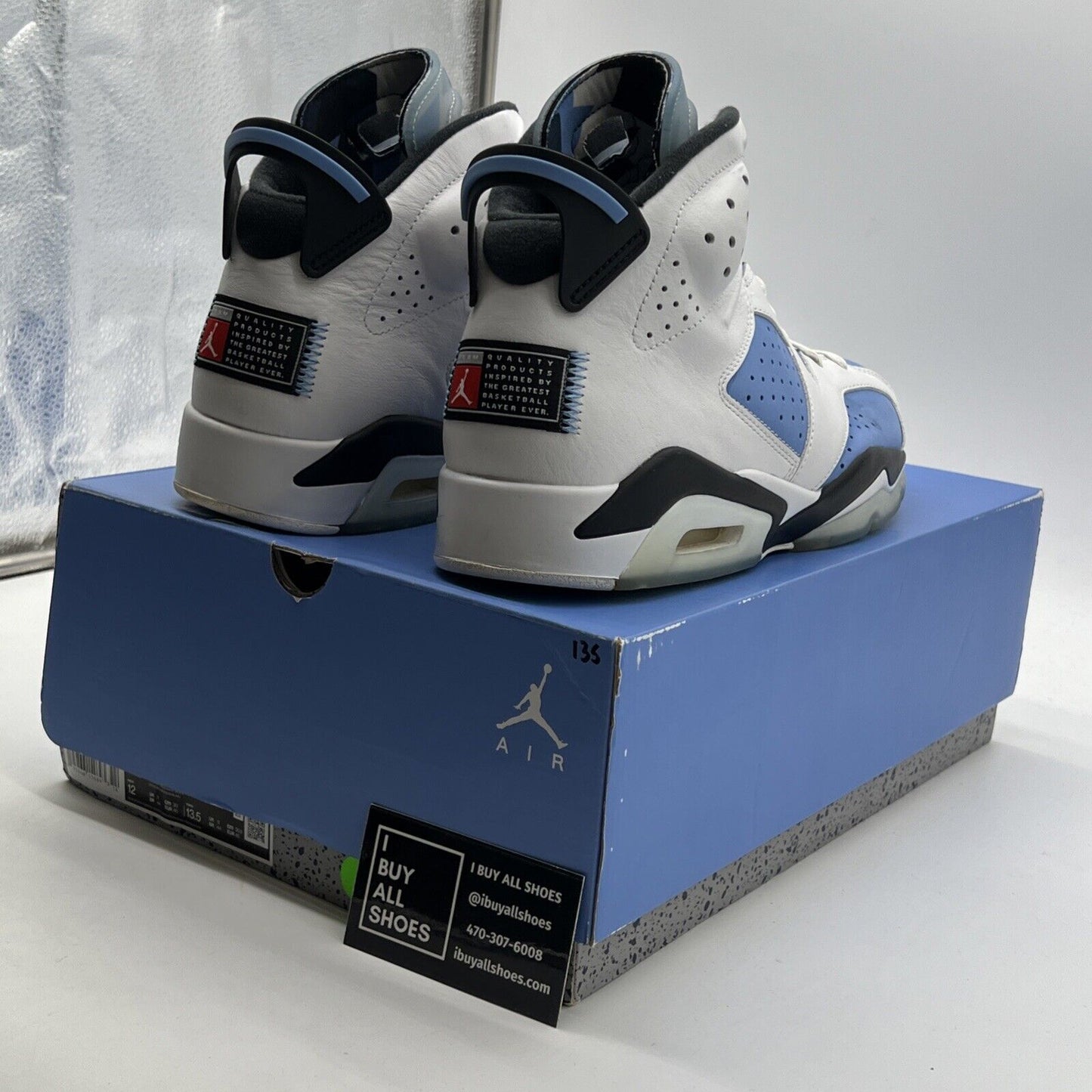 Size 12 - Air Jordan 6 Retro Mid UNC Home (CT8529-410)