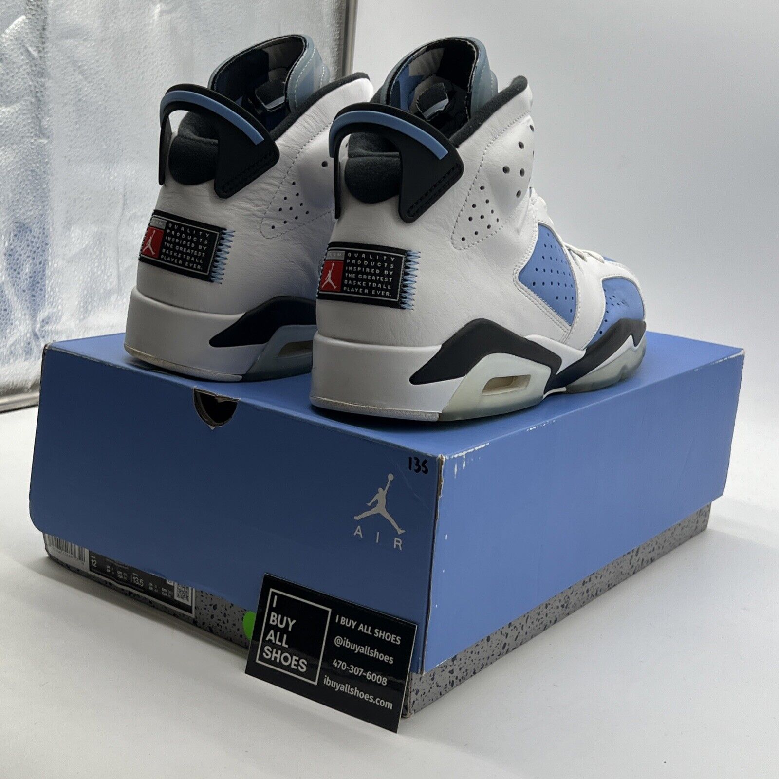 Size 12 - Air Jordan 6 Retro Mid UNC Home (CT8529-410)