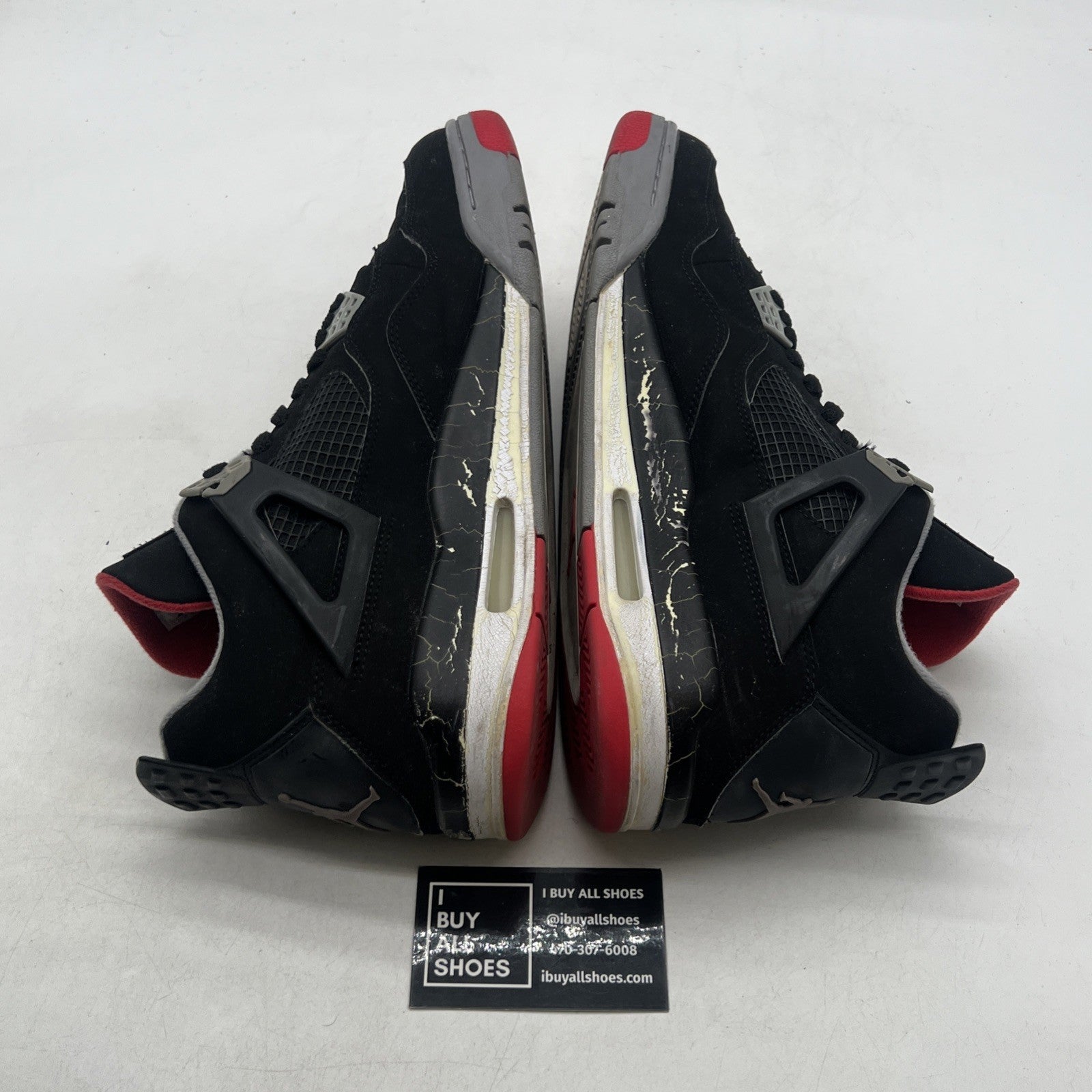 Size 11.5 - Air Jordan 4 Retro bred release 2012 (308497-003)