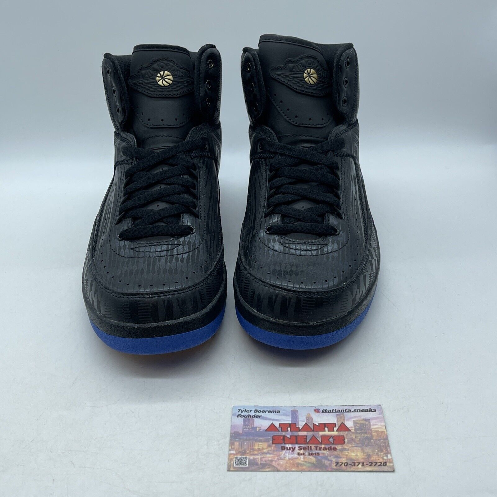 Size 9 - Air Jordan 2 Retro 2019 Black History Month Black Blue (BQ8618-007)