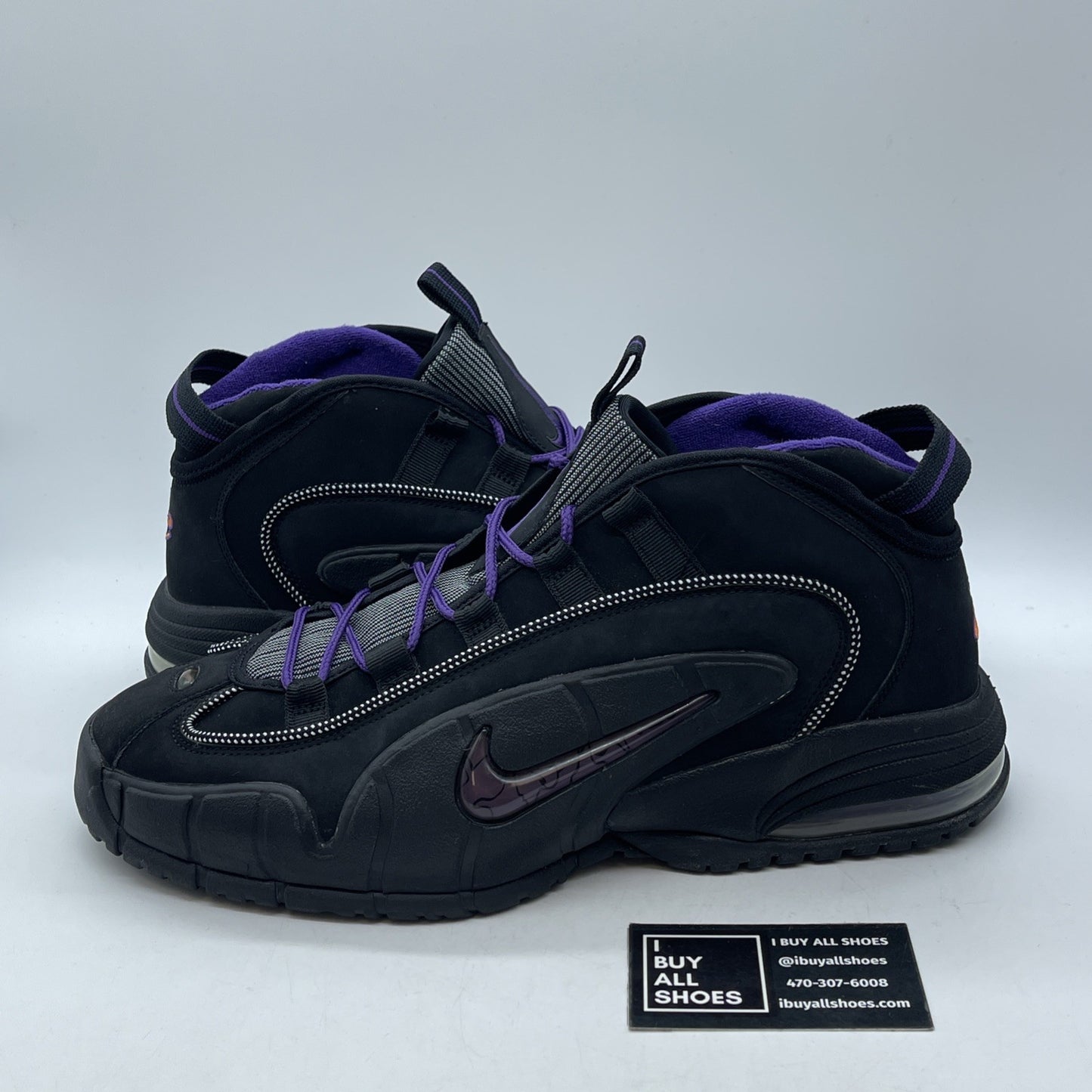 Size 13 - Nike Air Max Penny Phoenix Suns Purple Black Suede (311089-002)