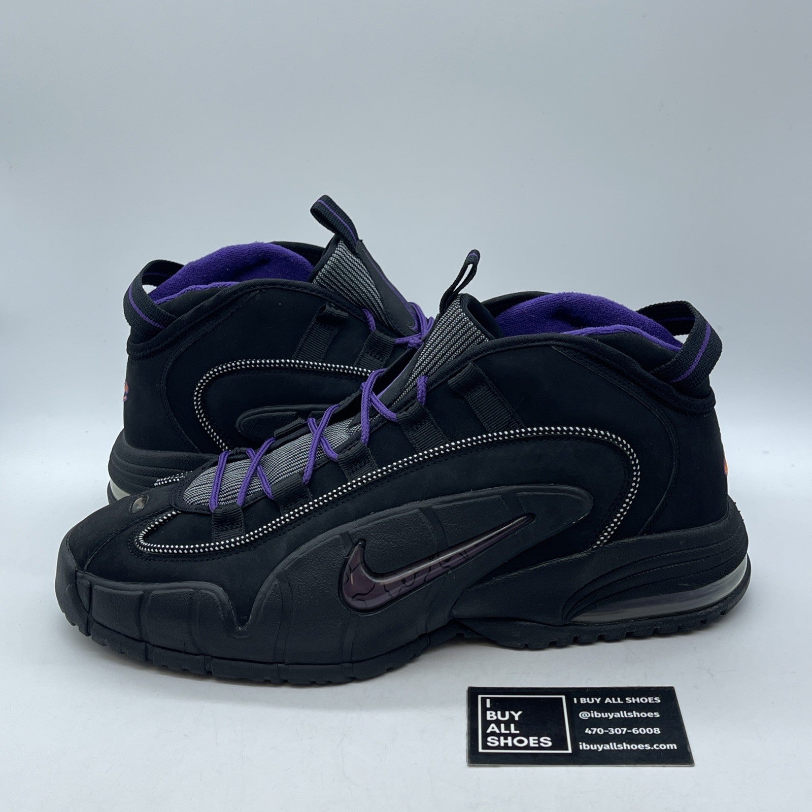 Size 13 - Nike Air Max Penny Phoenix Suns Purple Black Suede (311089-002)