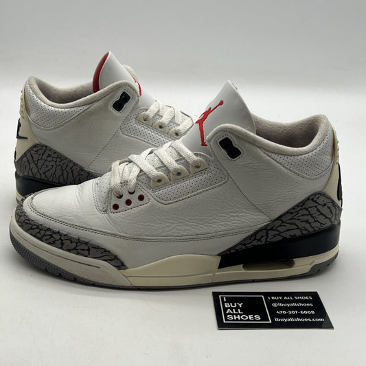Size 10 - Air Jordan 3 Retro Mid White Cement Reimagined (DN3707-100)