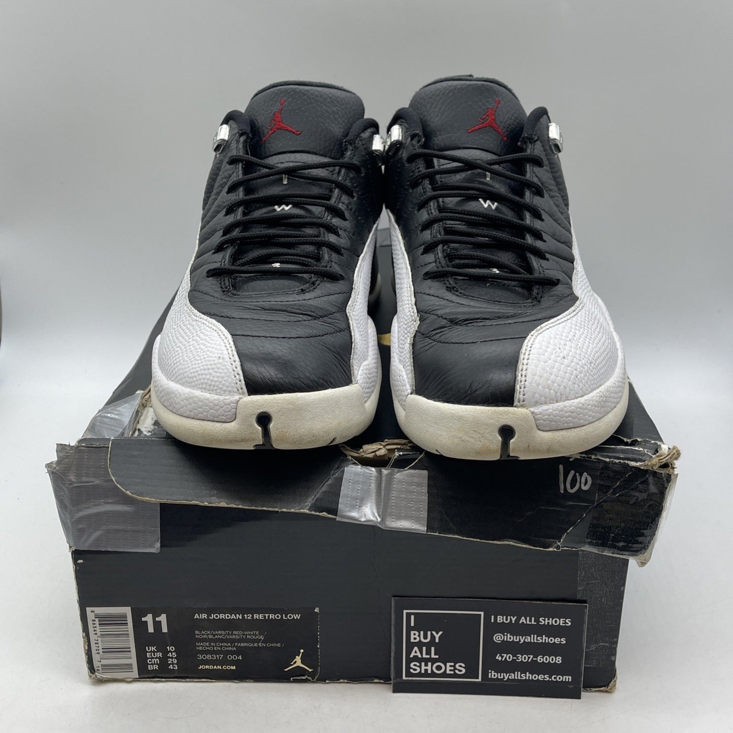 Size 11 - Air Jordan 12 Retro Low Playoffs (308317-004)
