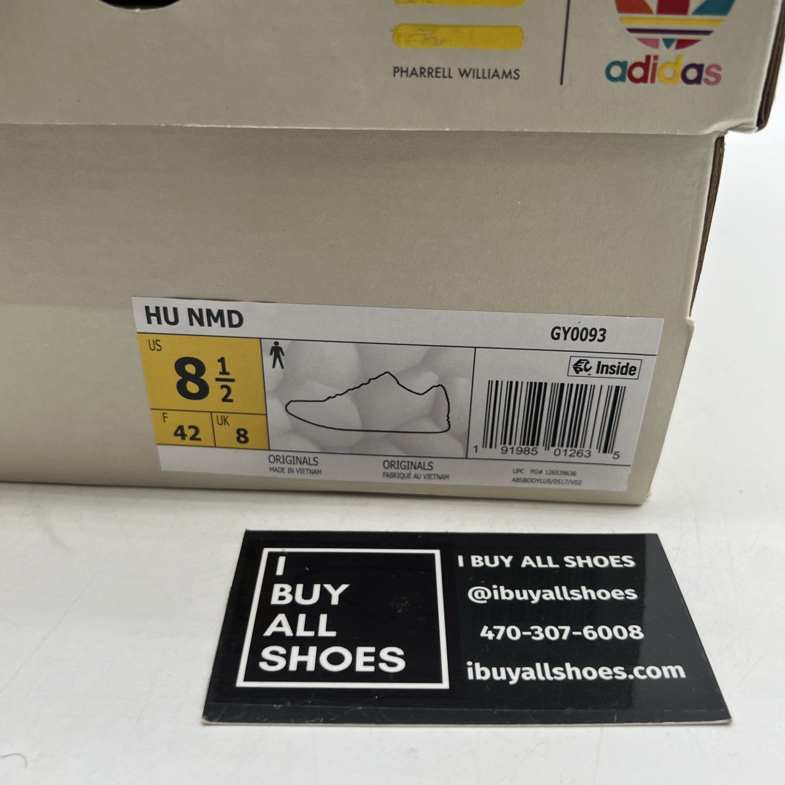 Size 8.5 - adidas Pharrell x NMD Human Race Black (GY0093)