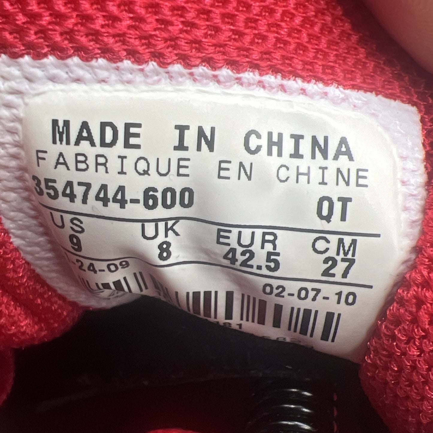 Size 9 - Nike Men's Air Max Plus 2009 (354744-600) Red Running Shoes Sneakers