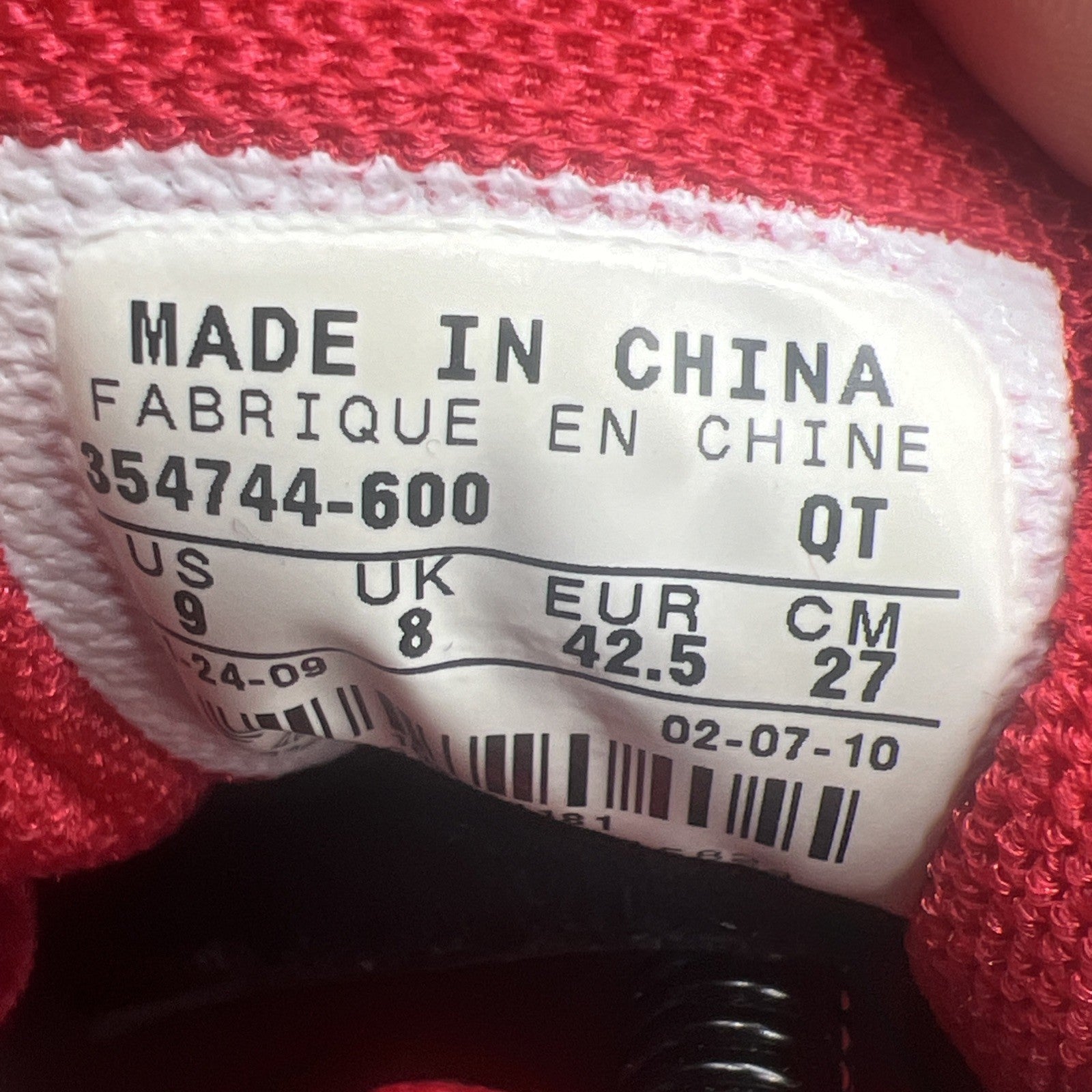 Size 9 - Nike Men's Air Max Plus 2009 (354744-600) Red Running Shoes Sneakers