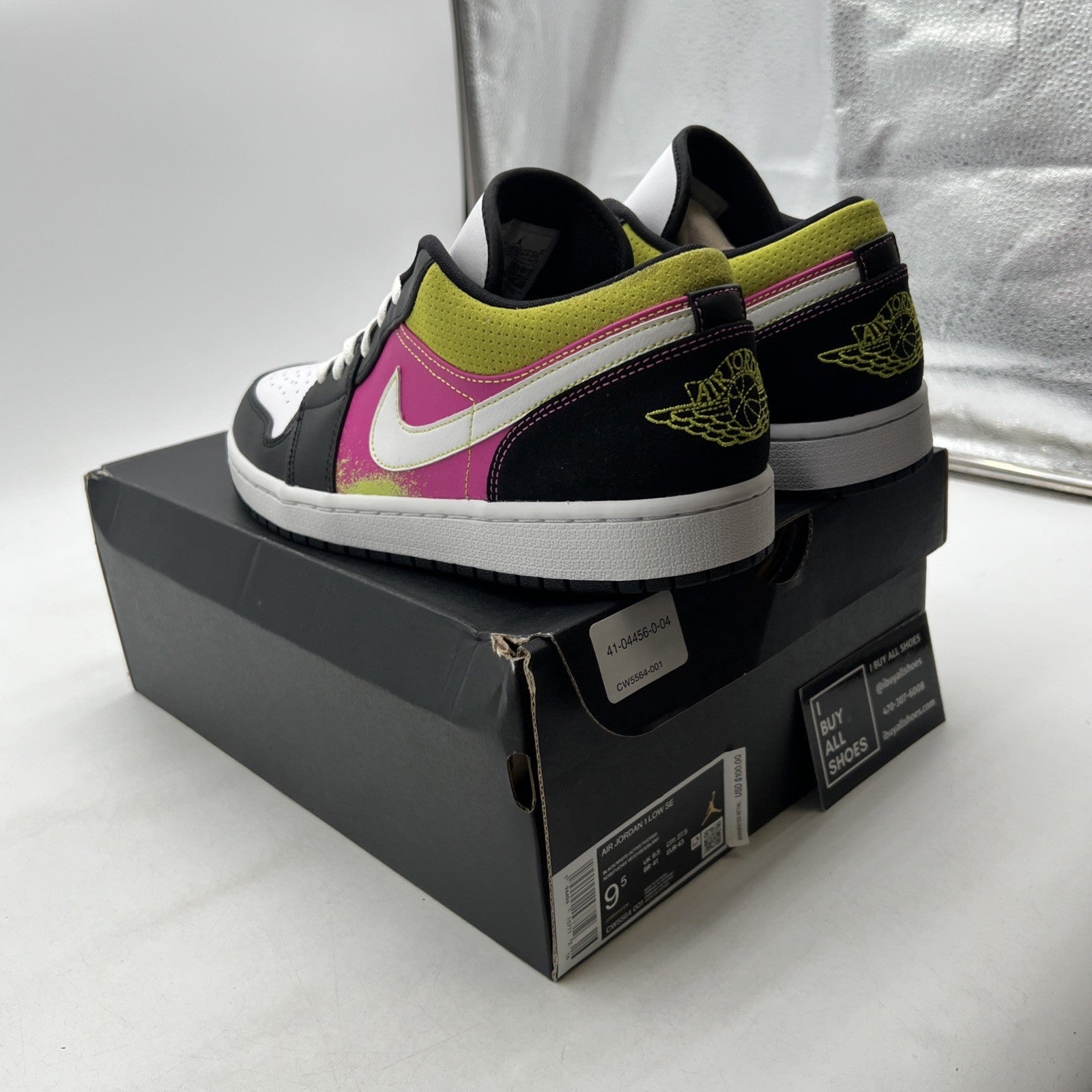 Size 9.5 - Air Jordan 1 Low Spray Paint (CW5564-001)