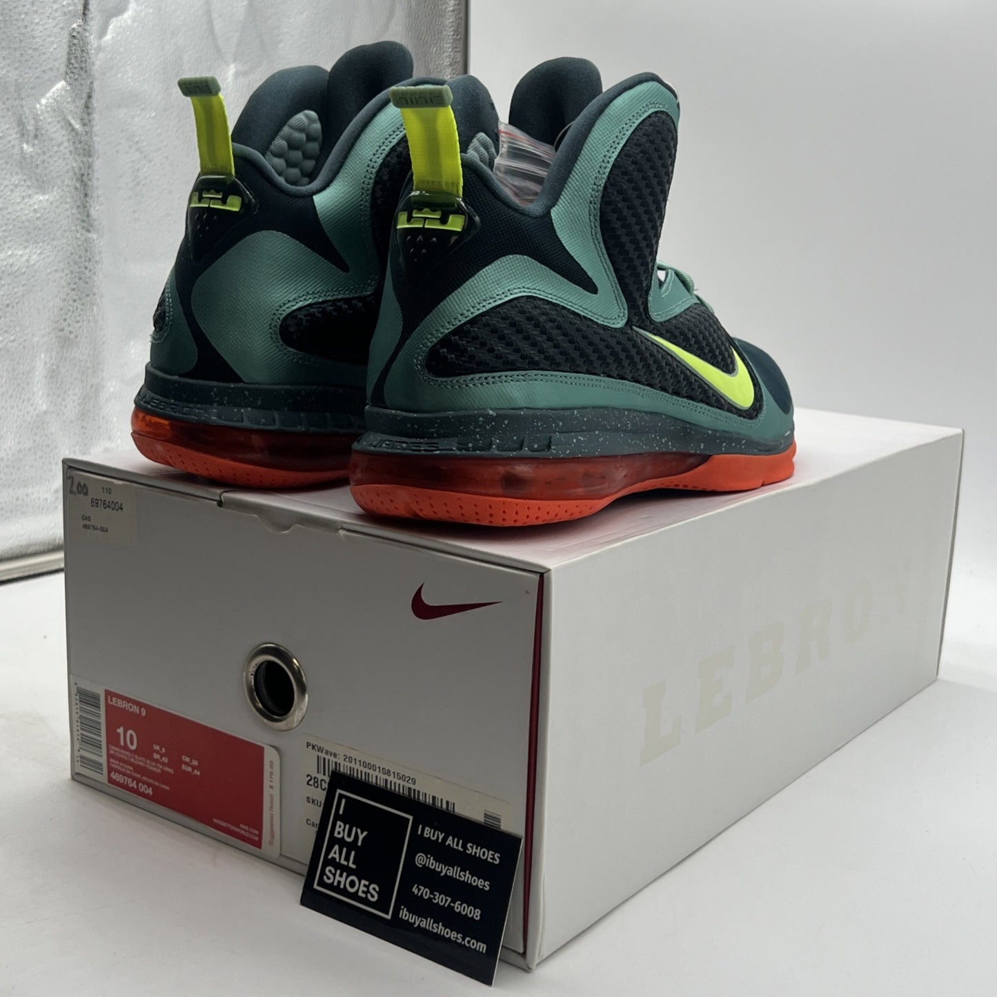 Size 10 - Nike LeBron 9 Cannon - (469764-004)