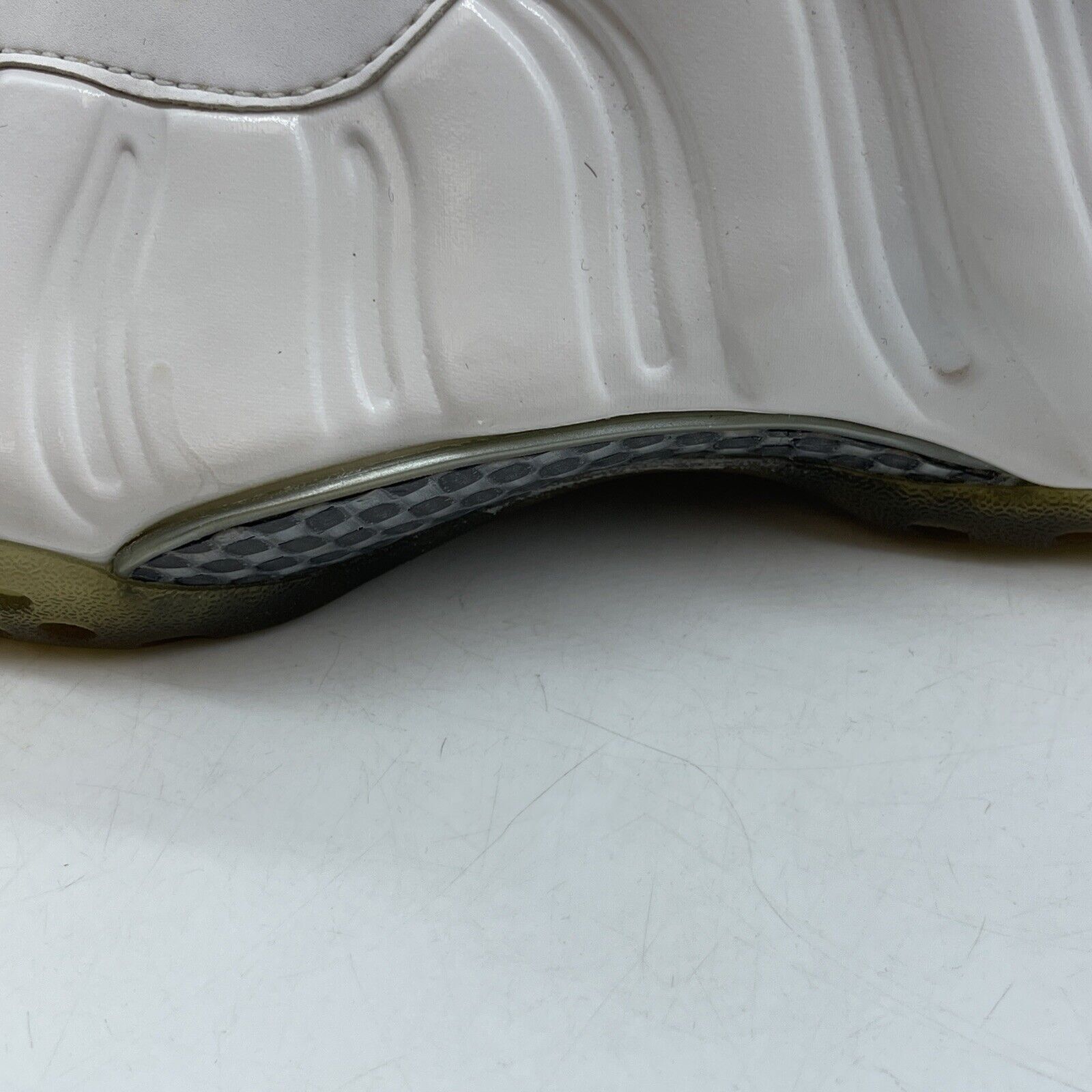 Size 10.5 - Nike Air Foamposite One White-Out Grey Black Leather (314996-100)