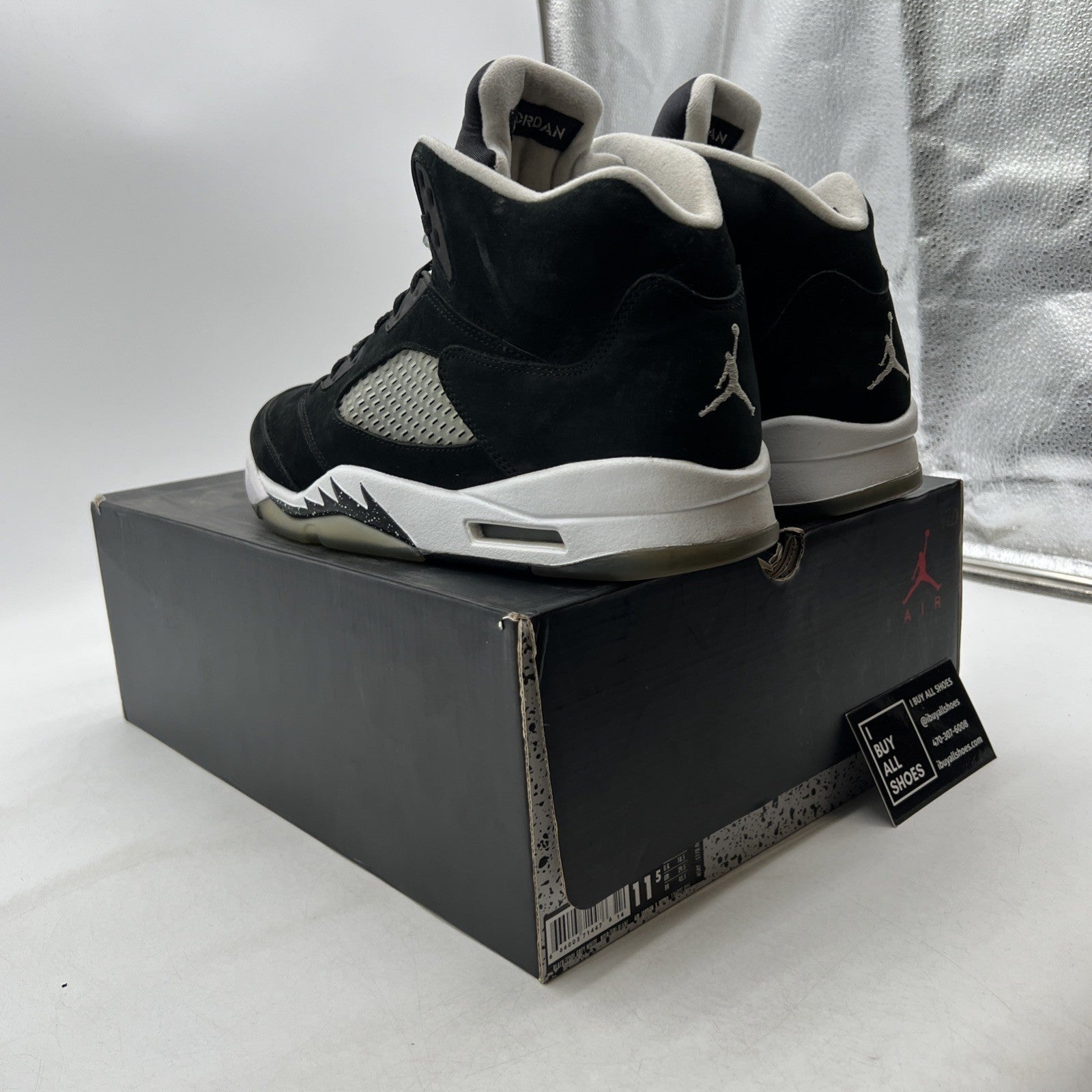 Size 11.5 - Air Jordan 5 Retro 2013 Oreo (136027-035)