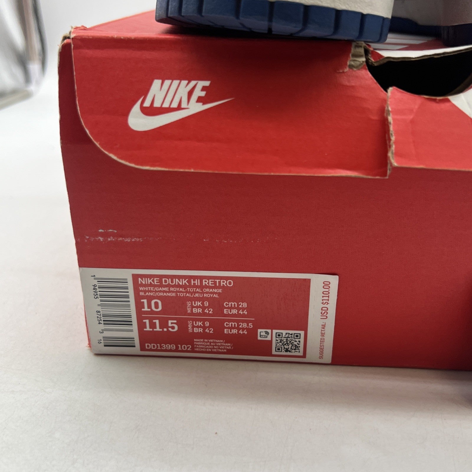 Size 10 - Nike Dunk 2021 High Kentucky (DD1399-102)