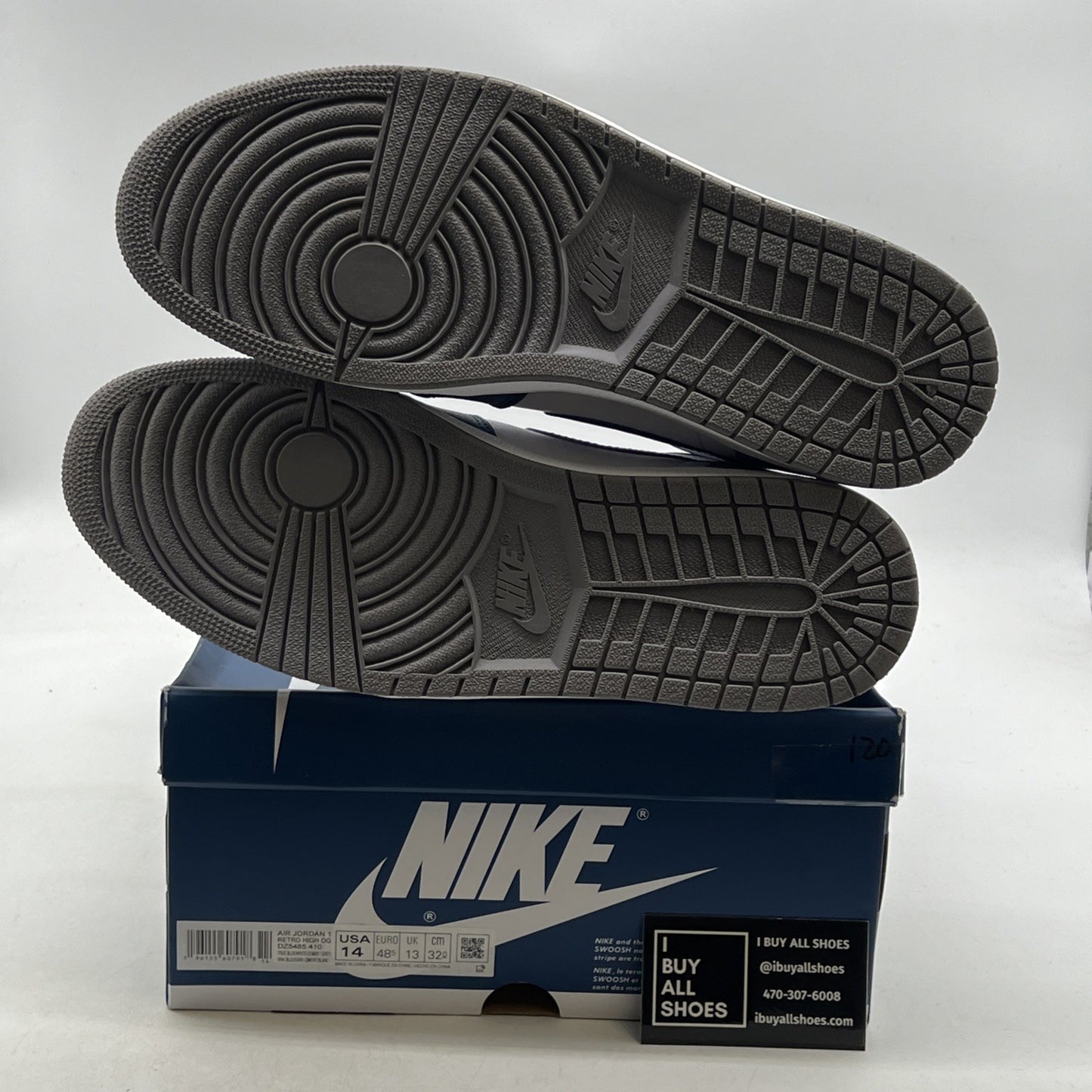 Size 14 - Air Jordan 1 Retro OG High True Blue (DZ5485-410)