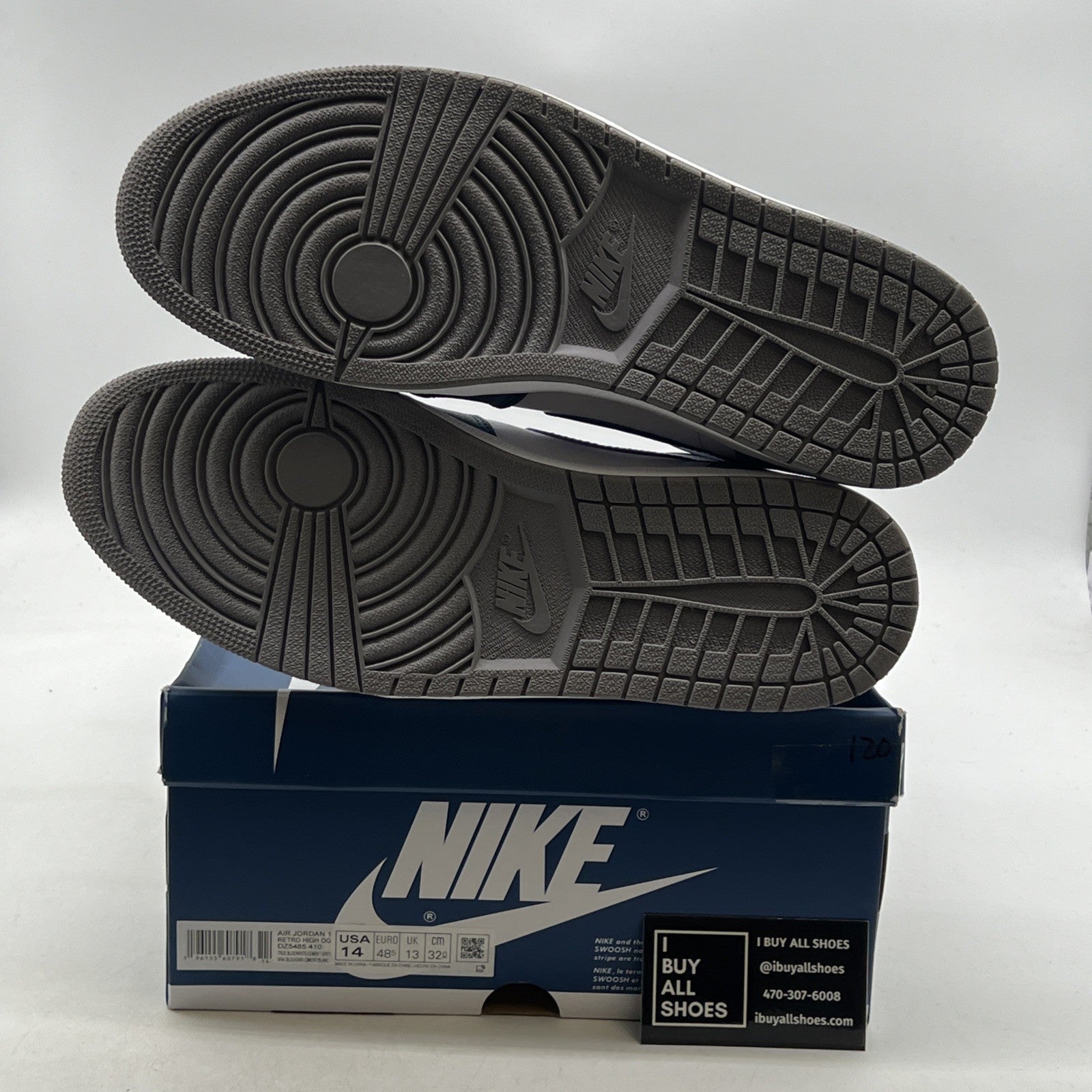 Size 14 - Air Jordan 1 Retro OG High True Blue (DZ5485-410)