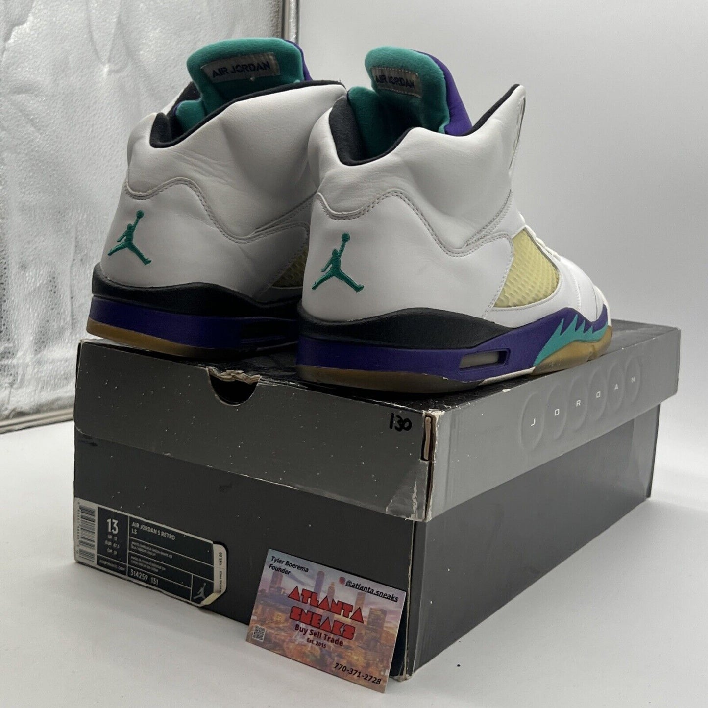 Size 13 - Air Jordan 5 Retro LS 2006 Grape (314259-131)