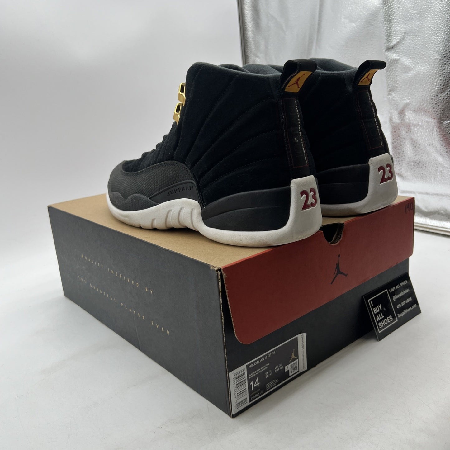 Size 14 - Air Jordan 12 Retro Reverse Taxi (130690-017)