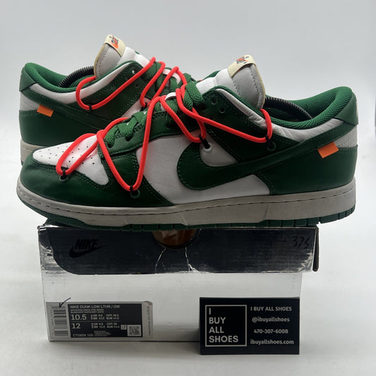 Size 10.5 - Nike Dunk Low x OFF-WHITE Pine Green 2019 (CT0856-100)