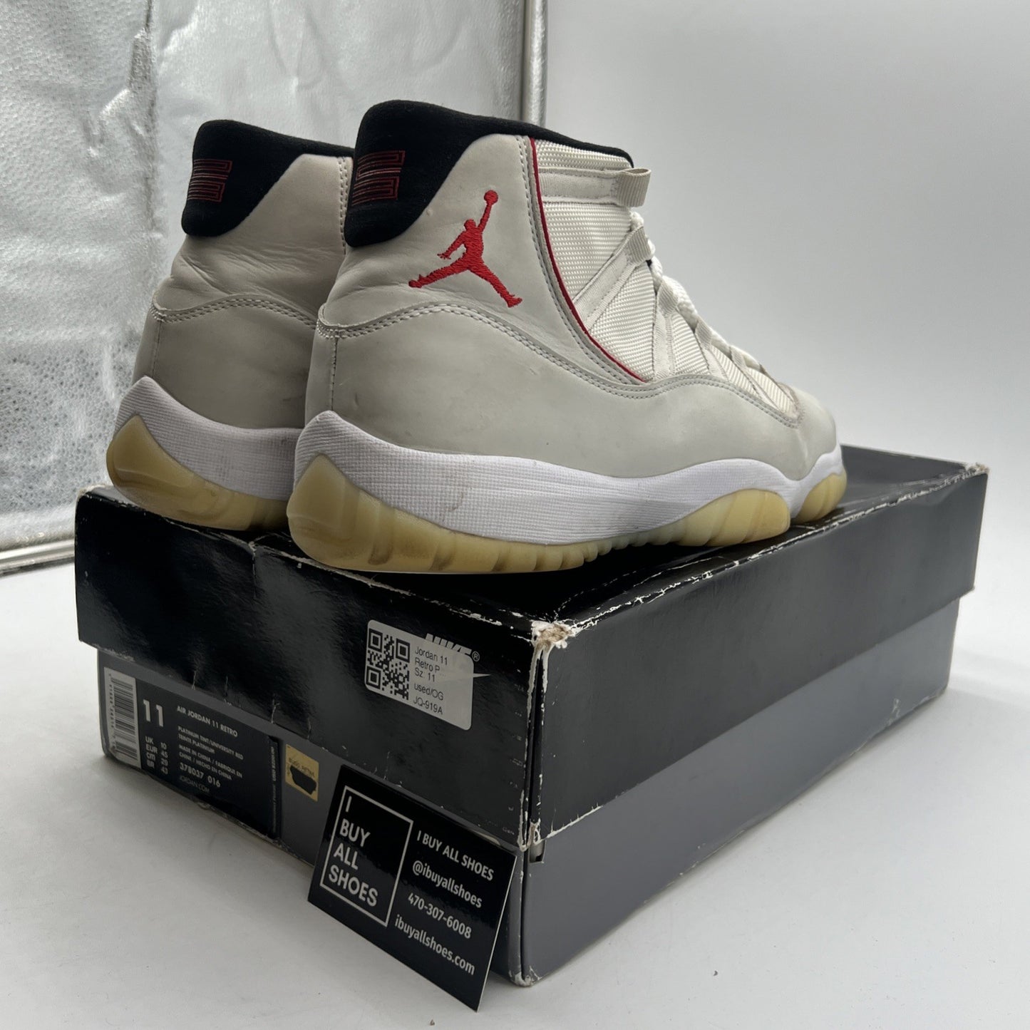 Size 11 - Air Jordan 11 Retro Platinum Tint (378037-016)