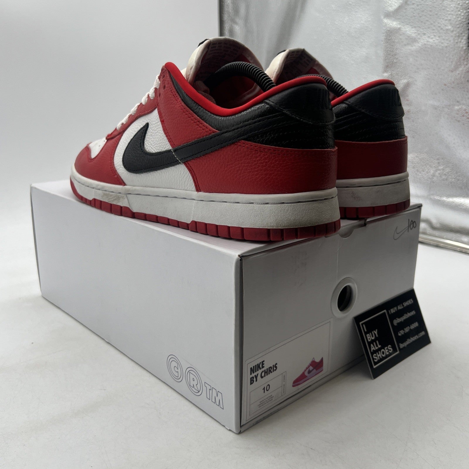 Size 10 - Nike Dunk Low By You “Chicago” Custom Men’s (AH7979-992)