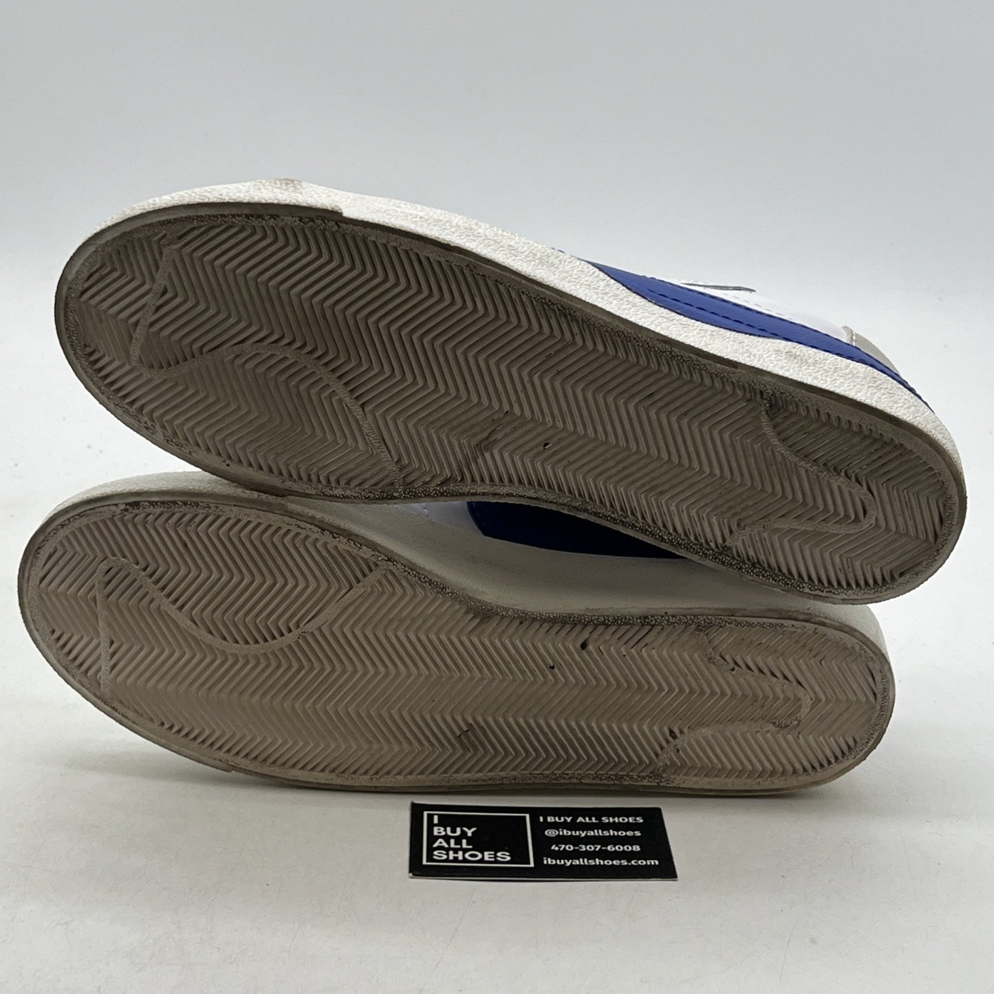 Size 12 - Nike Blazer '77 Jumbo Low White Old Royal (DQ8768-100)
