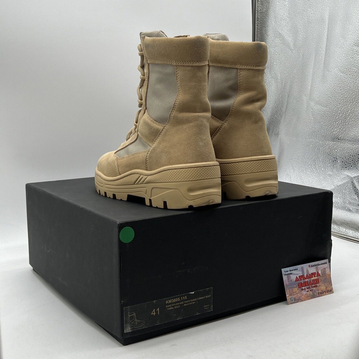 Size 8 - Yeezy Season 4 Sand Combat Boots (KM3605115)