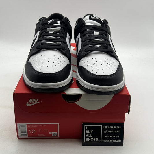 Size 12 - Nike Dunk Low Black White (DD1391-100)